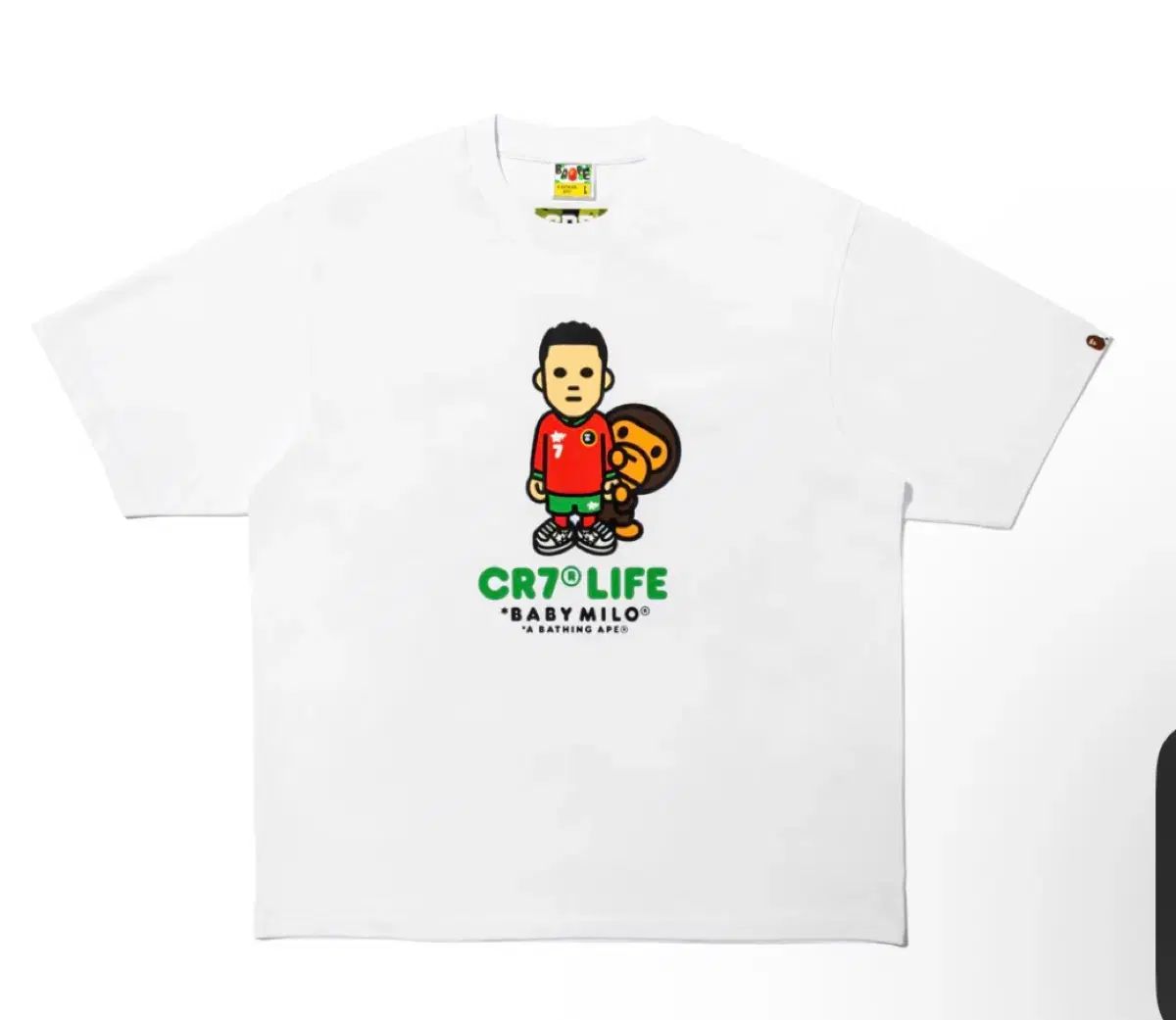 A BATHING APE x ロナウド ベイビー マイロ 白 L