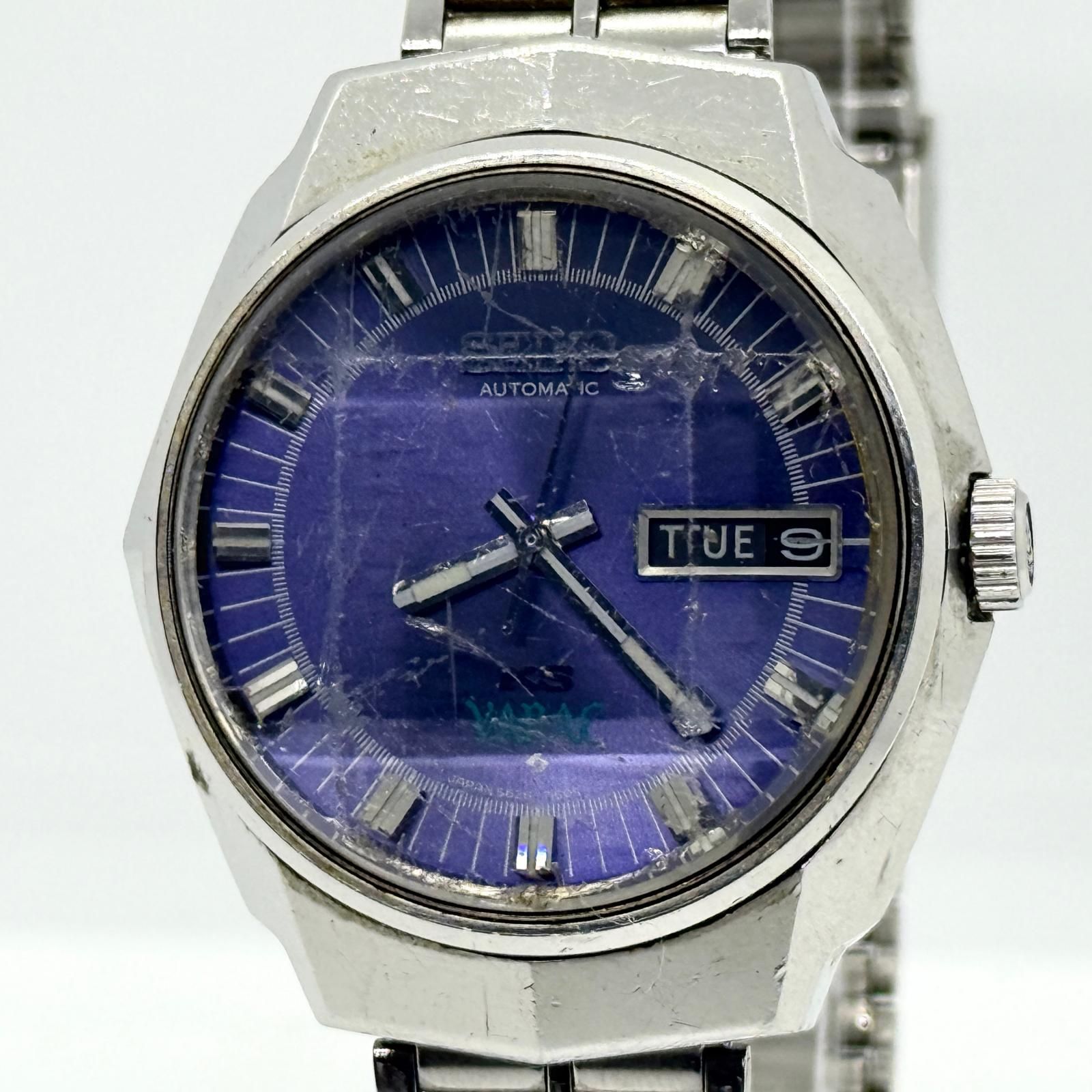 SEIKO セイコー KING SEIKO キングセイコー VANAC バナック 5626-7150 ネイビー AT メンズ カットガラス 腕時計 訳あり 40,820円