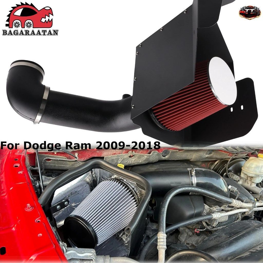 ダッジラム コールドエアインテークパイプキット フィルター ヒートシールド ハイフロー 2009-2018 1500 5.7L V8エンジン 24,836円