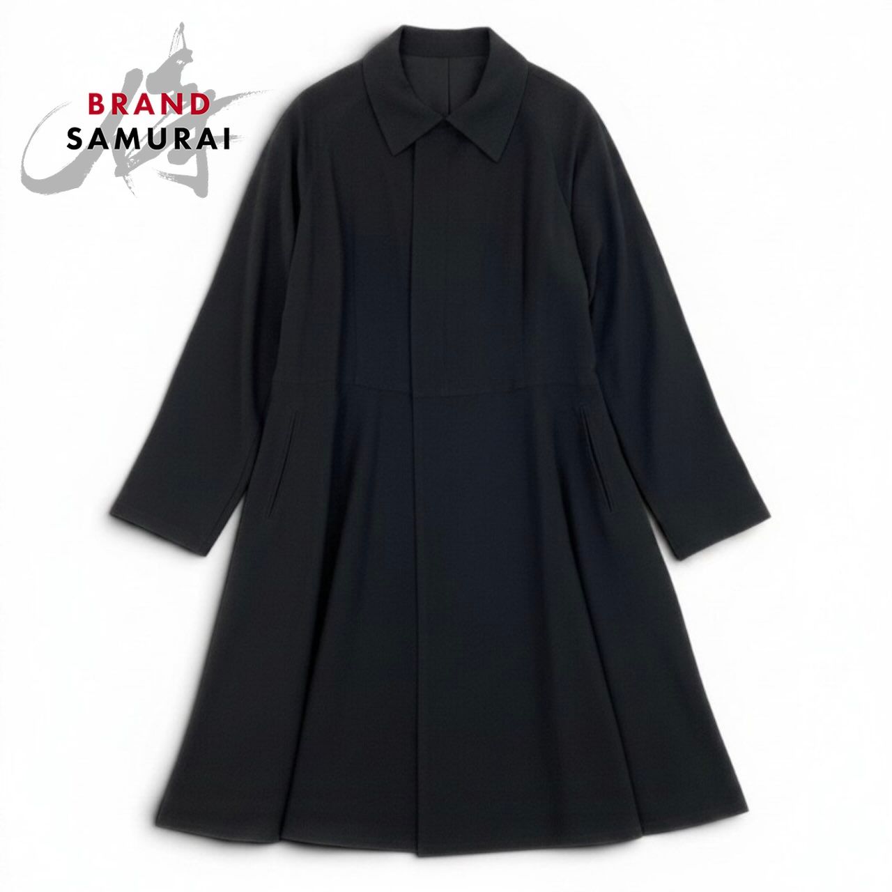 美品 Yohji Yamamoto ヨウジヤマモト ハーフジップ シアーロングコート