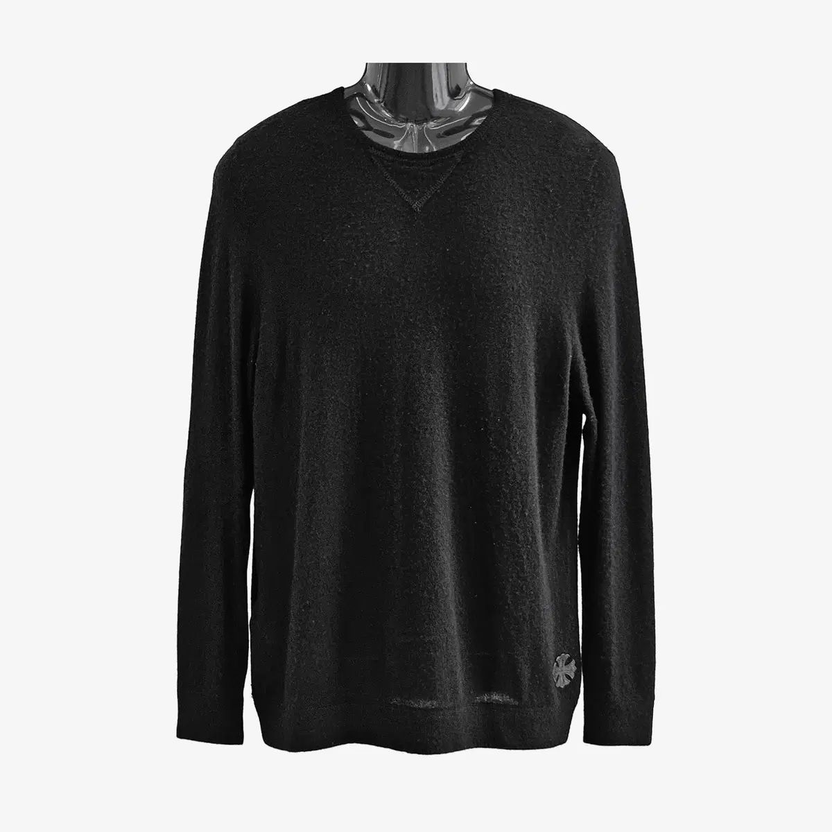 L クロムハーツ パッチ カシミア ニット ブラック C0101C005 271,854円