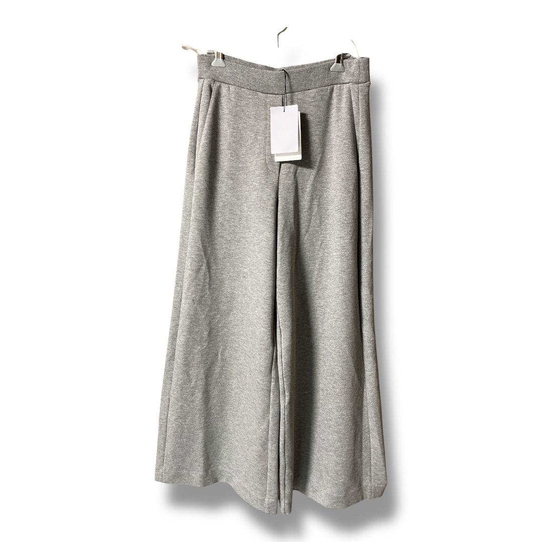 未使用 タグ付き theory セオリー Double Knit N A line pant 定価37400円 2025製 ワイドパンツ フレアパンツ レディース サイズS グレー ゴーゴー古着久喜倉庫店 21 No.K2425
