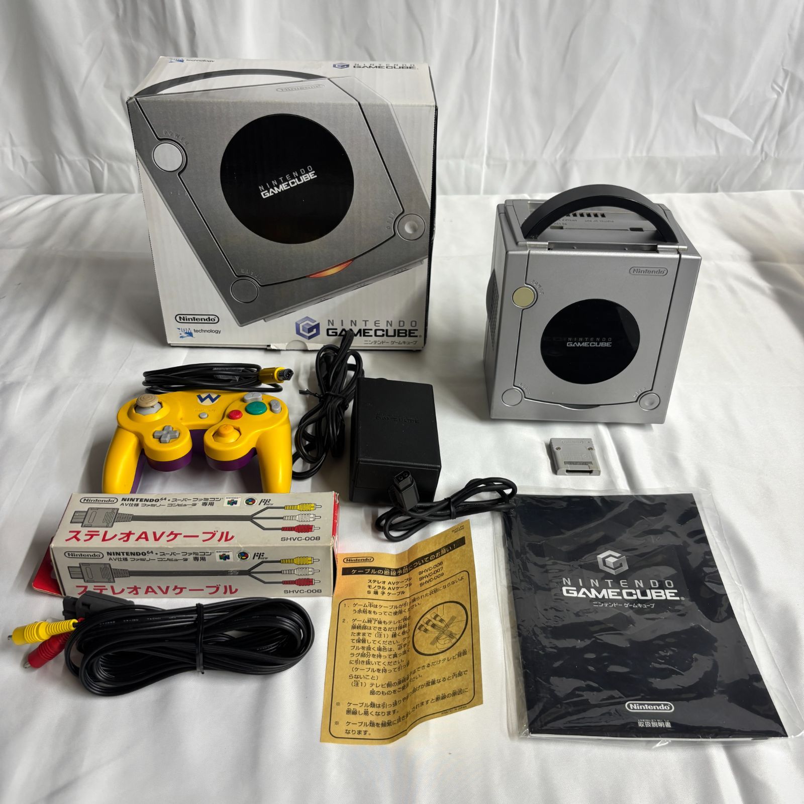 1020◇ゲーム機 GAMECUBE DOL-001 シルバー ニンテンドー コントローラー メモリーカード セット 8,176円