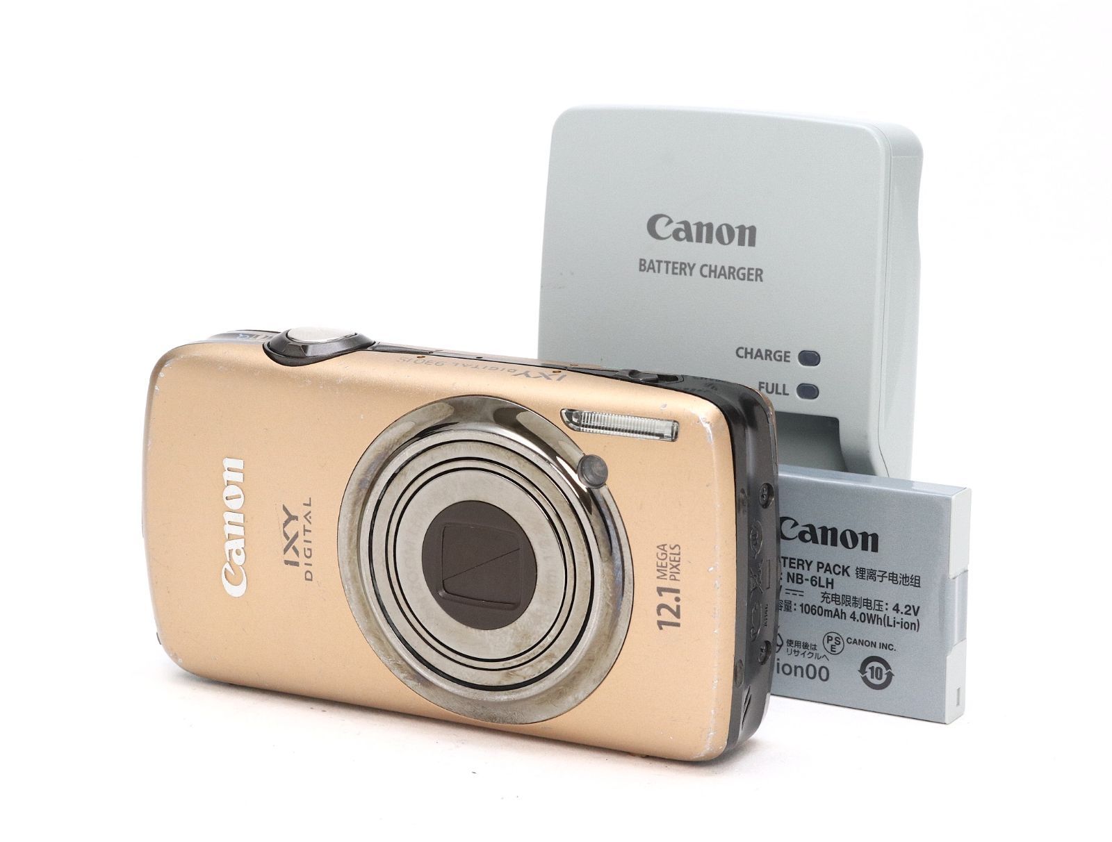 B- (並品) Canon キヤノン IXY DIGITAL 930 IS ブラウン 初期不良返品対応 77-40 21,158円