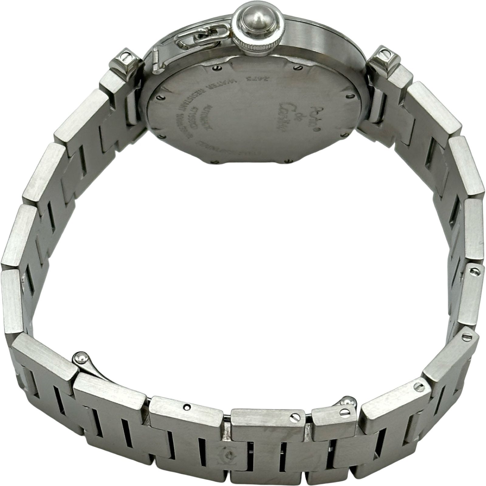 カルティエ Cartier パシャC ビッグデイト W31044M7 ホワイト