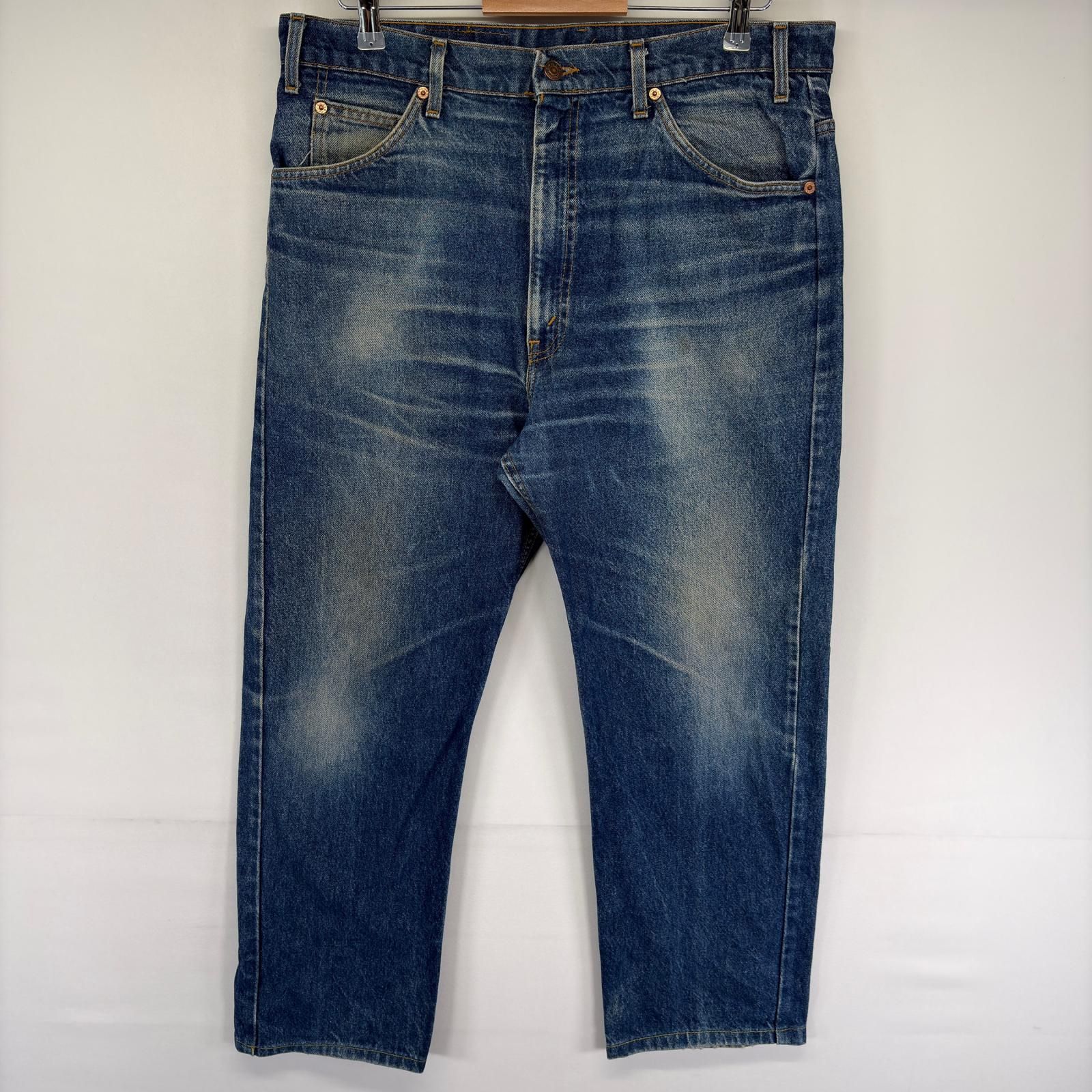 古着 90's/90年代 リーバイス Levi's USA製 デニム パンツ 505 ストレート ジーンズ ジーパン オレンジタブ w38 L30 ブルー系 メンズ