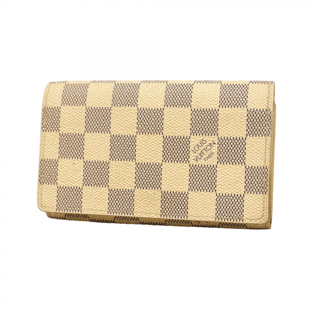 【6gb2309】ルイヴィトン 財布 ダミエ・アズール ポルトフォイユトレゾール N61744 ホワイト【中古】レディース