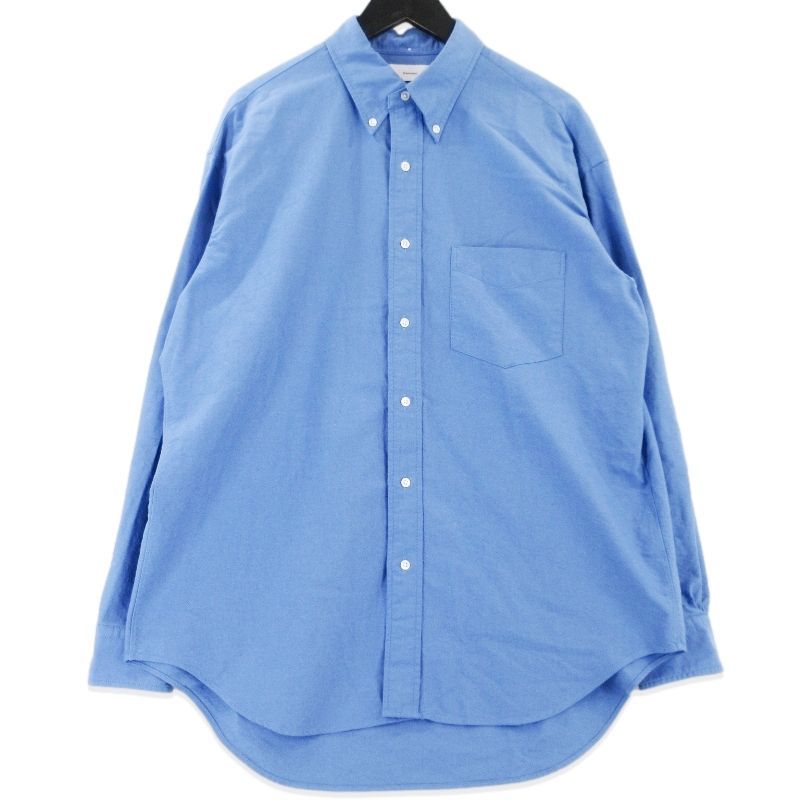美品 Graphpaper グラフペーパー オックスフォード BDシャツ GM233-50020B 23AW Oxford LS B.D Box Shirt 長袖シャツ ブルー 1  99001353 美品 Graphpaper グラフペーパー オックスフォード BDシャツ GM233