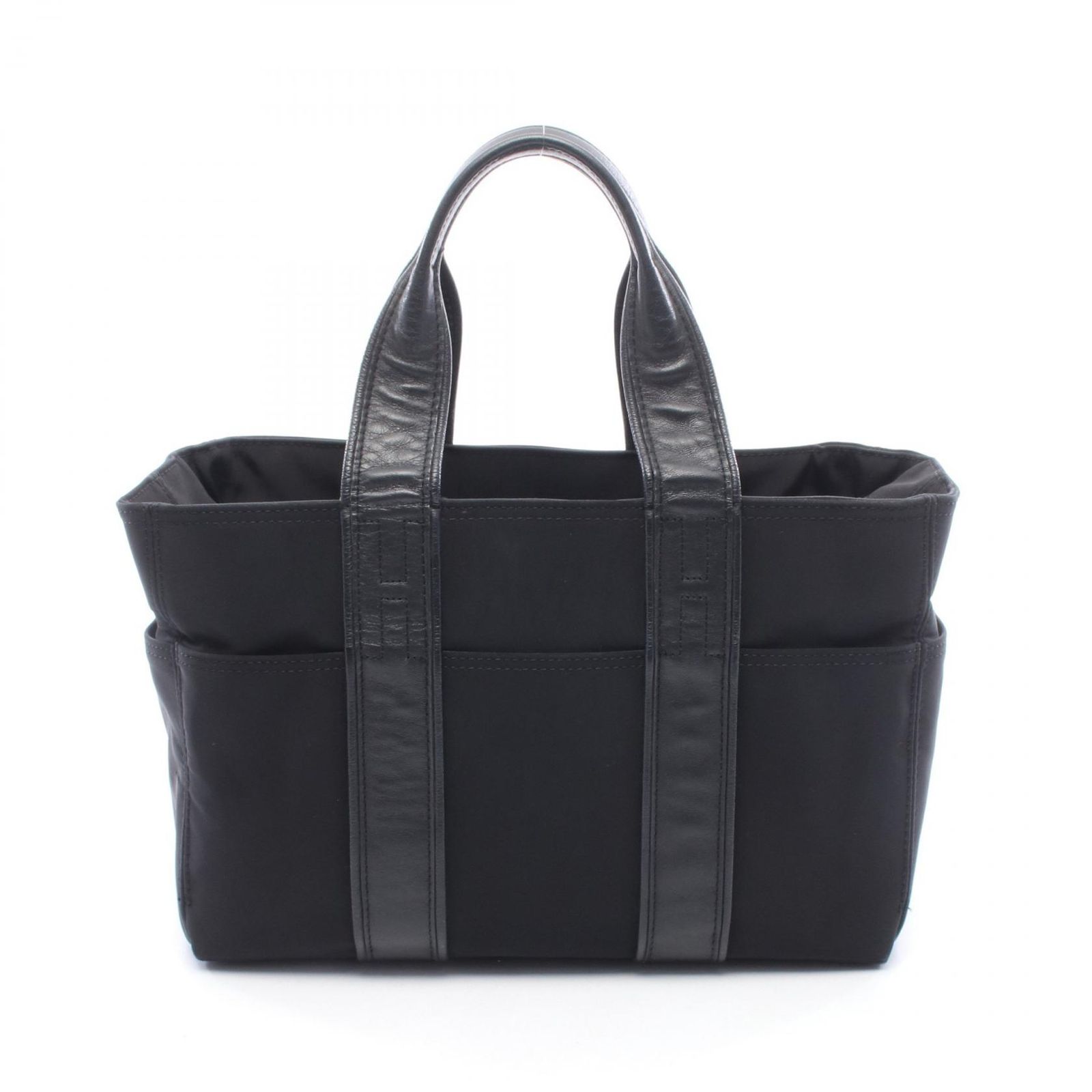 エルメス HERMES ハンドバッグ アカプルコPM ブラック ナイロン レザー