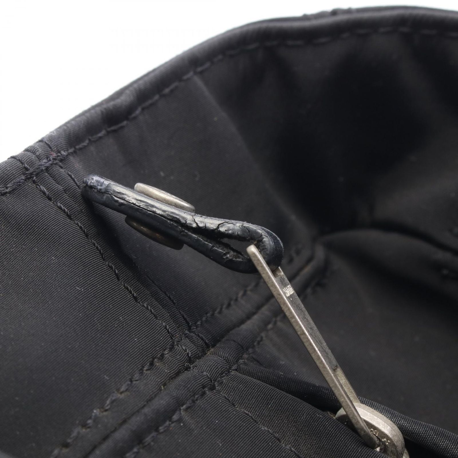 エルメス HERMES ハンドバッグ アカプルコPM ブラック ナイロン レザー