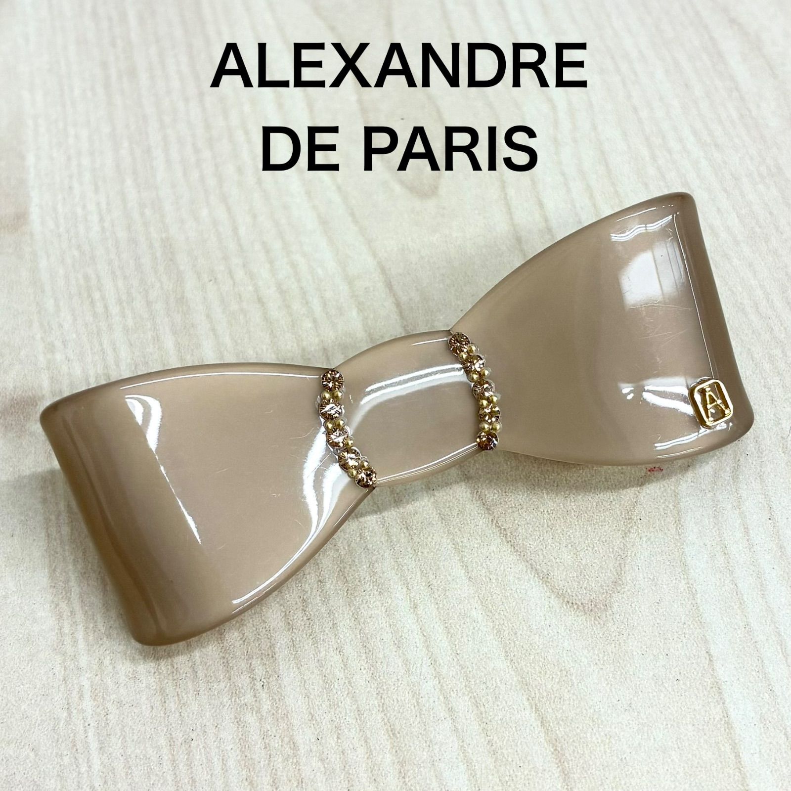 アレクサンドルドゥパリ ALEXANDRE DE PARIS】リボンバレッタ ストーン