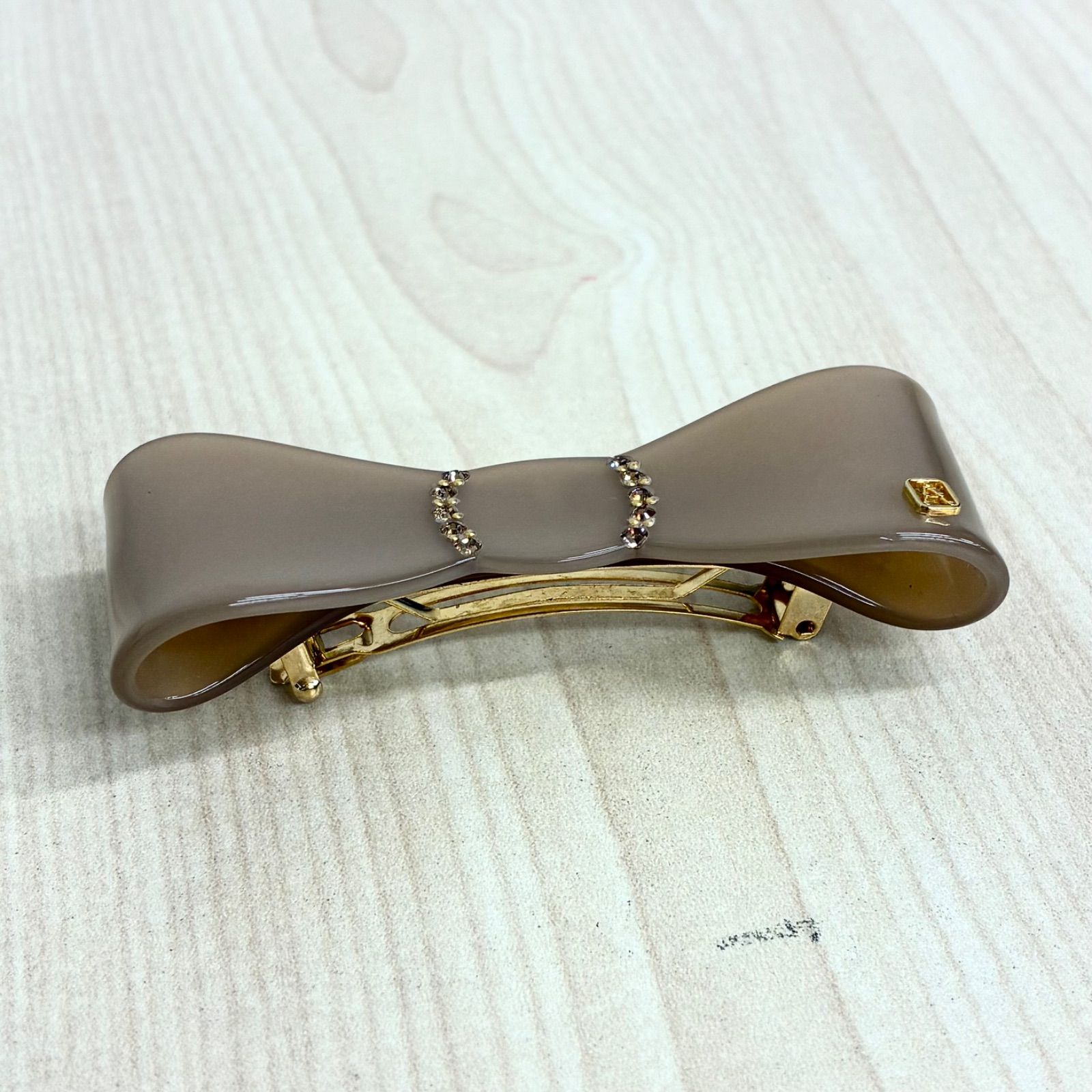 アレクサンドルドゥパリ ALEXANDRE DE PARIS】リボンバレッタ ストーン