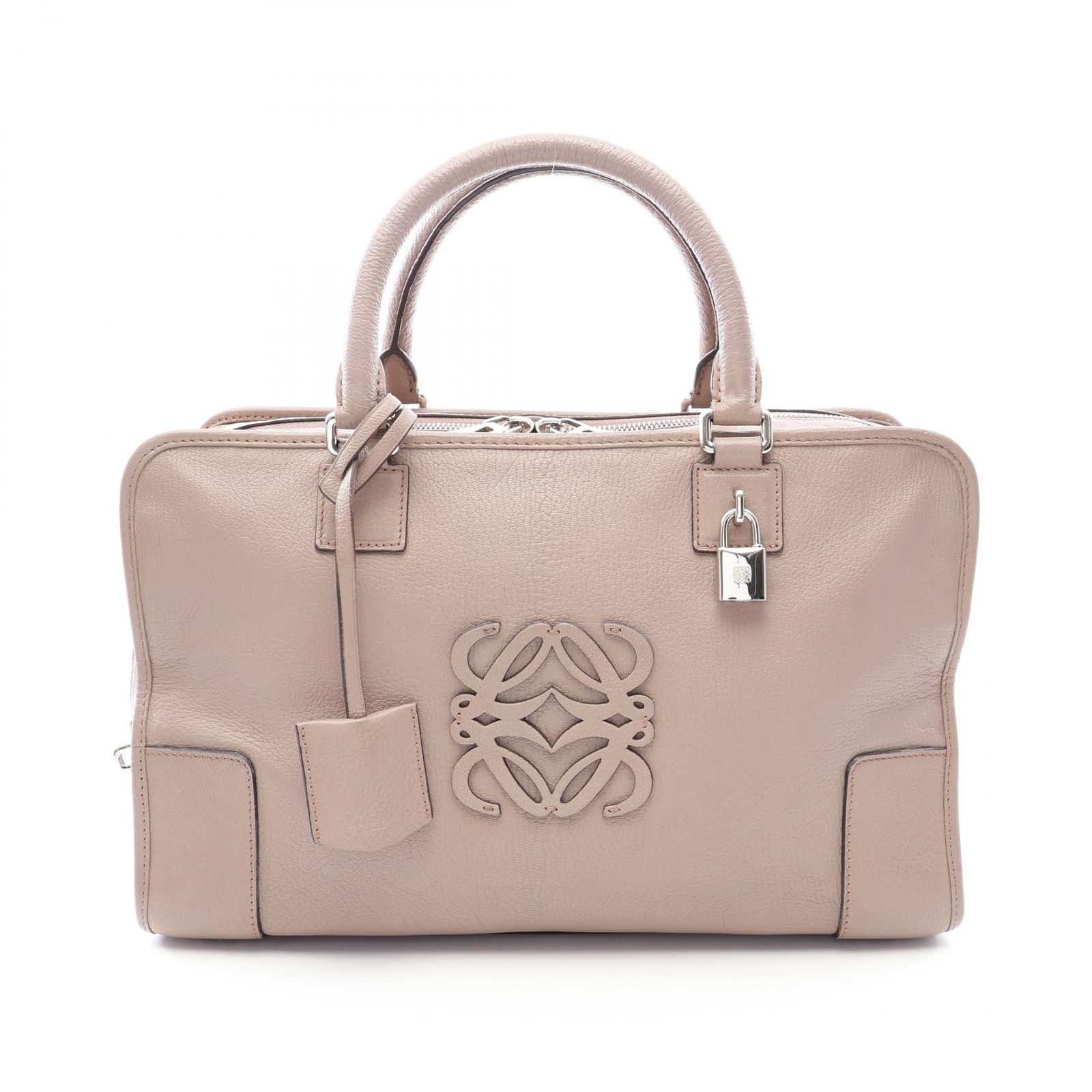 ロエベ LOEWE ハンドバッグ アマソナ36 グレージュ レザー アマソナ36 レディース Used B