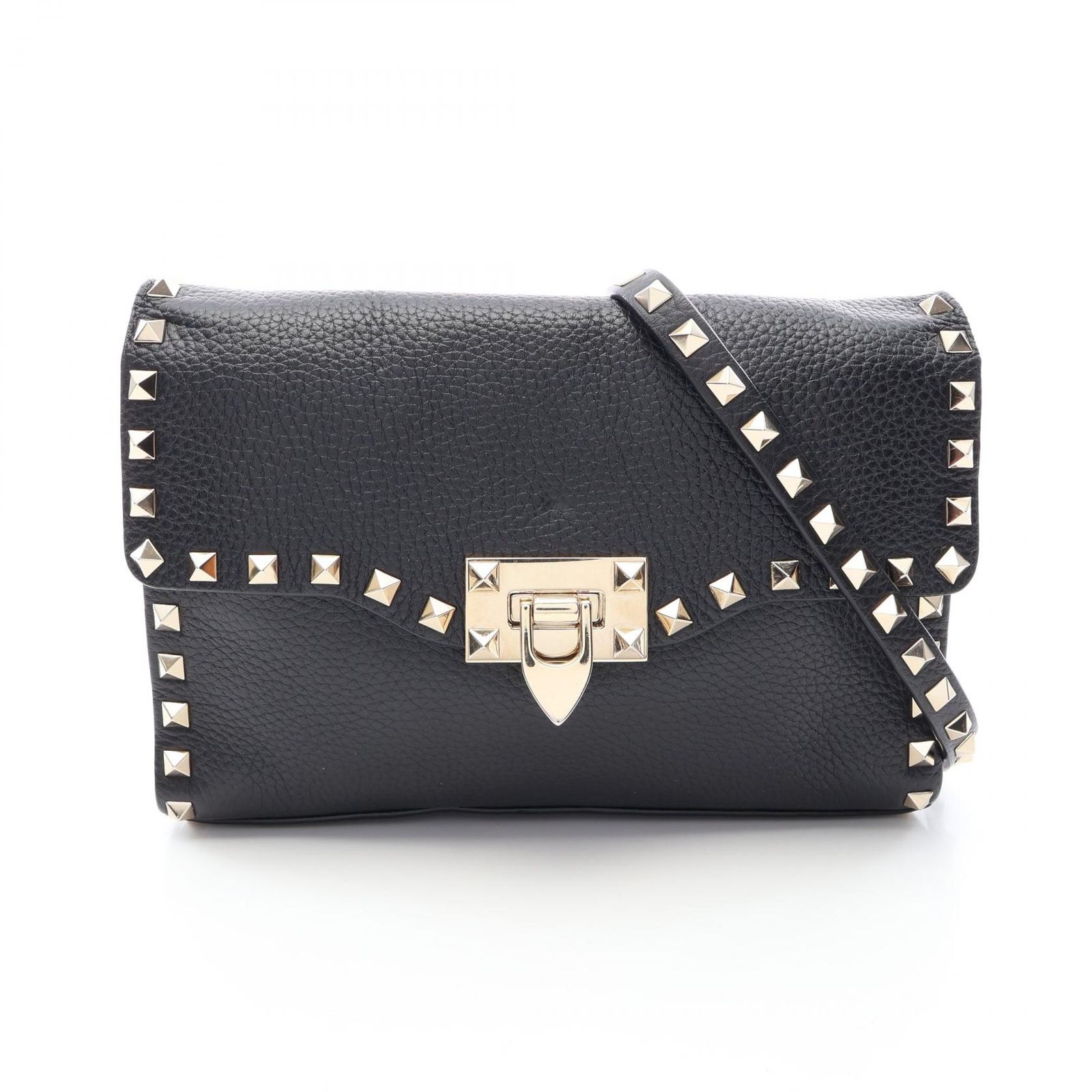 ヴァレンティノ・ガラヴァーニ Valentino Garavani ショルダーバッグ ロックスタッズ スモール 7W2B0181VSF_0NO ブラック レザー ロックスタッズ スモール ショルダーバッグ