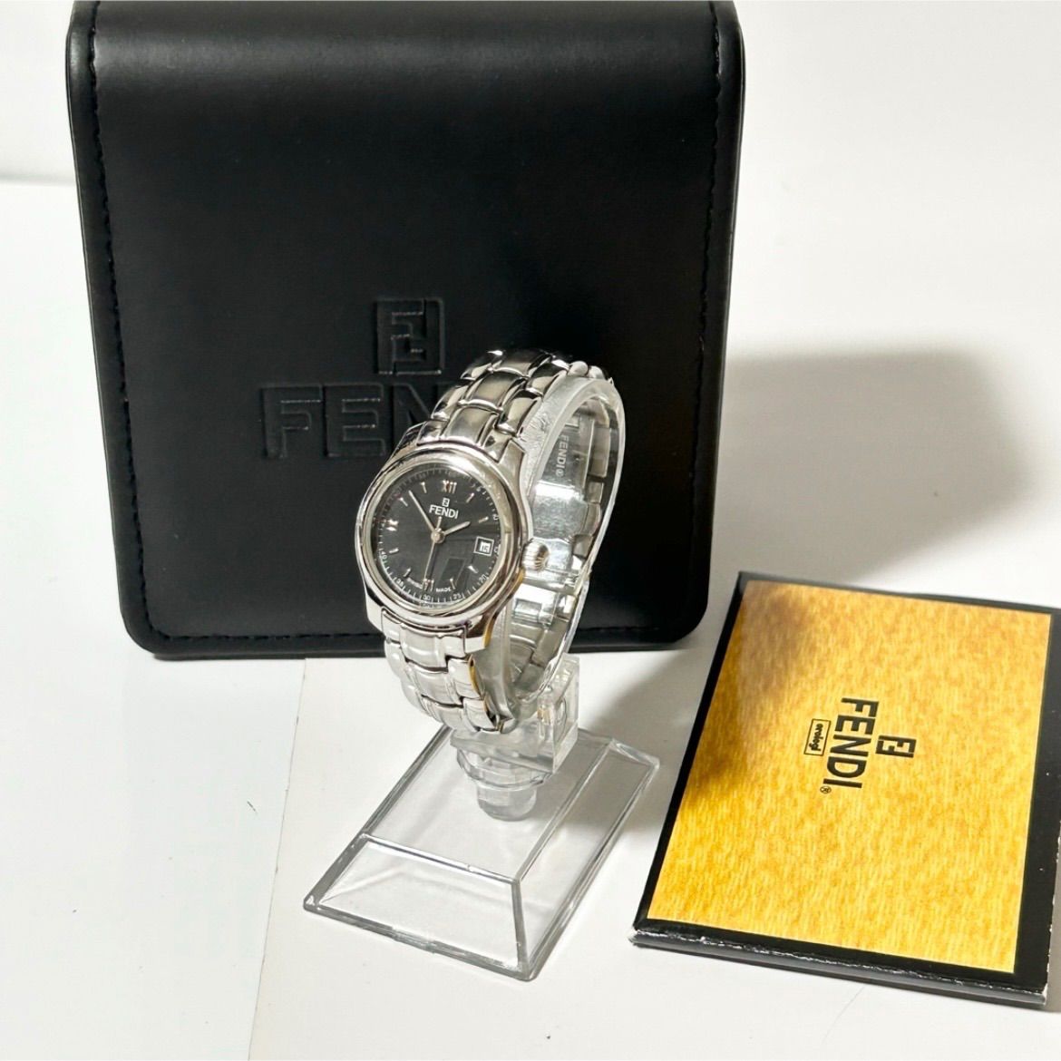 FENDI フェンディ クオーツ 062-761 QZ ブラック文字盤 デイト