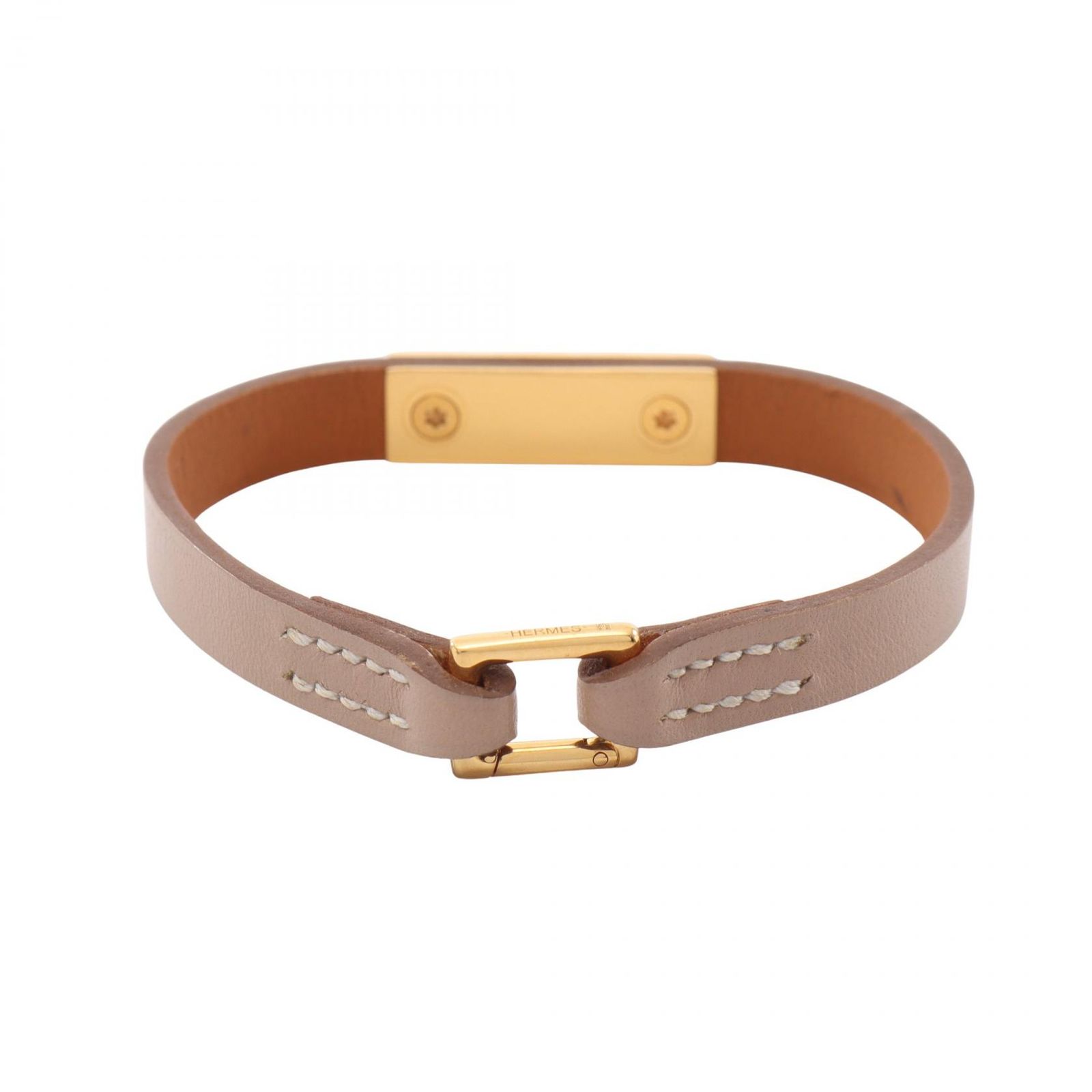 K*す様 HERMES エルメス リヴァルミニ ナタ ゴールド金具 エルメス HERMES ブレスレット リヴァル ミニ ナタ □Q刻印 ナタ GP