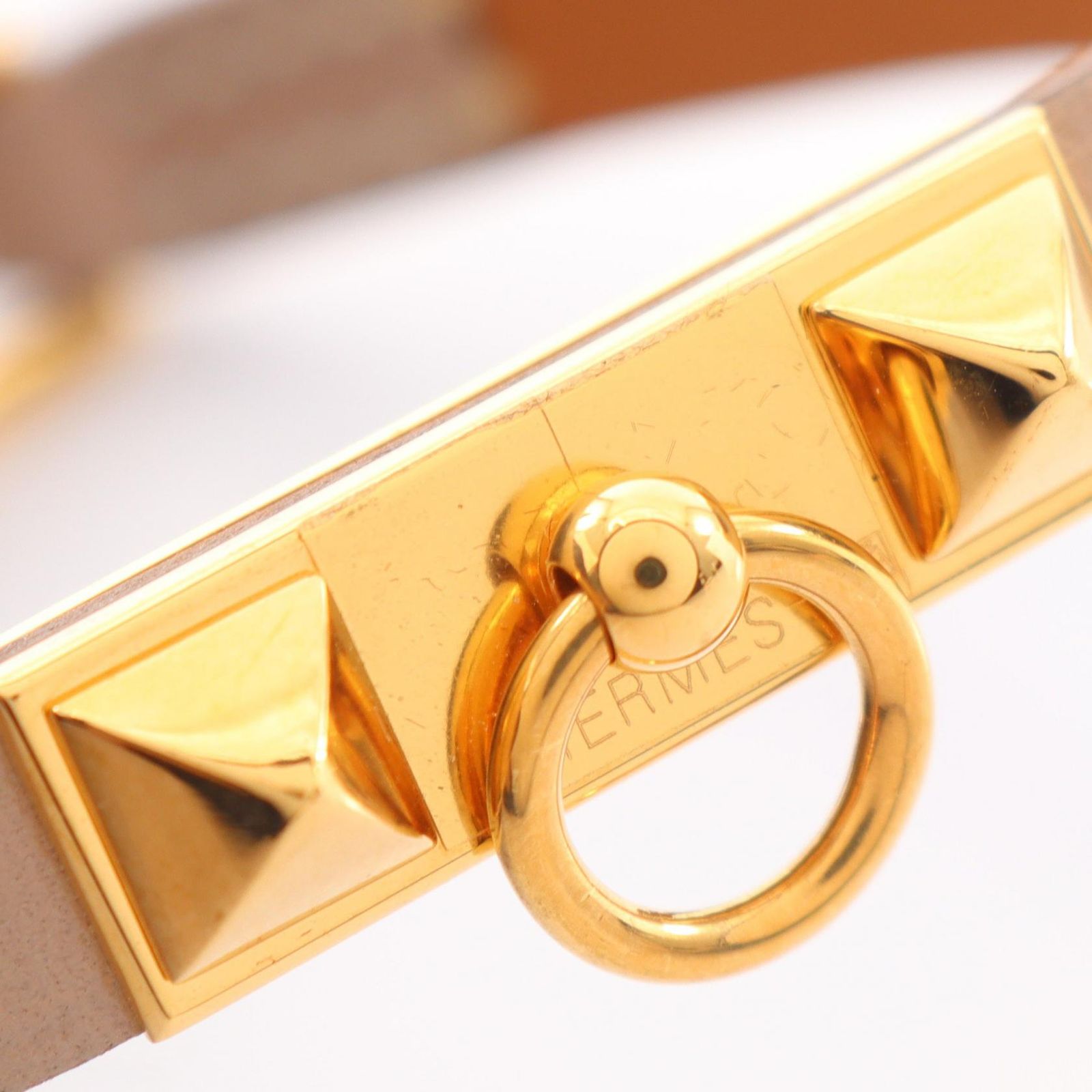 K*す様 HERMES エルメス リヴァルミニ ナタ ゴールド金具 エルメス HERMES ブレスレット リヴァル ミニ ナタ □Q刻印 ナタ GP