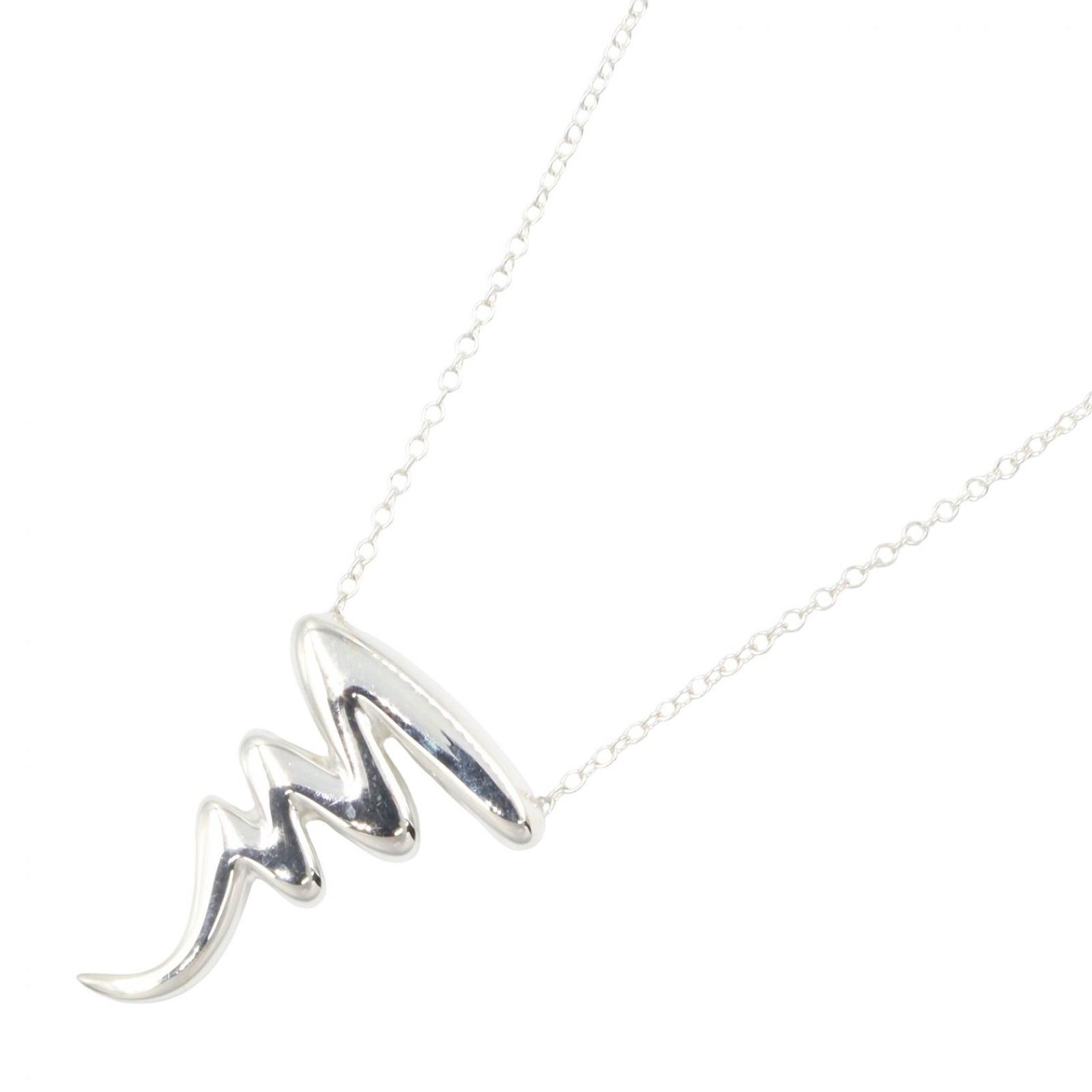 ティファニー TIFFANY＆CO ネックレス スクリブル ネックレス 首回り44㎝ シルバー925 スクリブル ネックレス レディース Used A