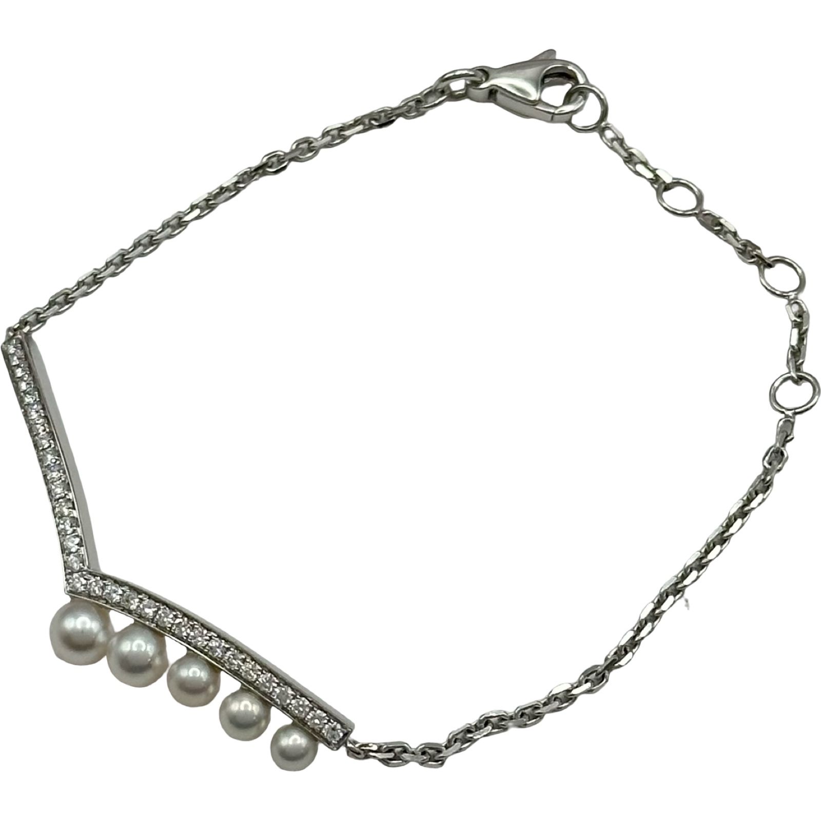 ショーメ CHAUMET ジョゼフィーヌコレクションエグレットブレスレット ホワイトゴールド 750 パール ダイヤモンド ジュエリー