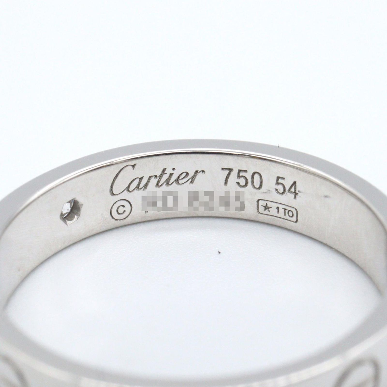 カルティエ CARTIER リング・指輪 ミニラブリング 1PD B4050500 K18WG