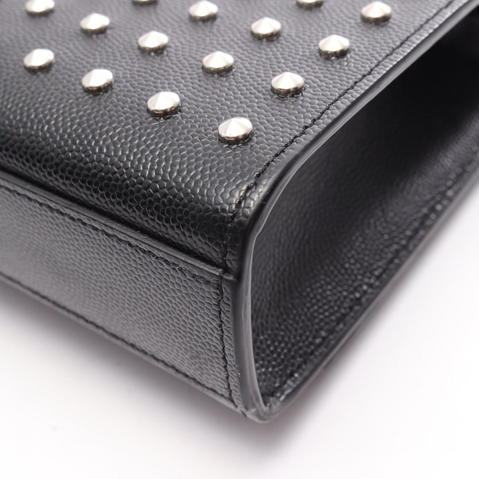 サンローランパリ SAINT LAURENT PARIS ショルダーバッグ ケイト ミディアム スタッズ ブラック レザー ケイト ミディアム スタッズ チェーンショルダー レディース