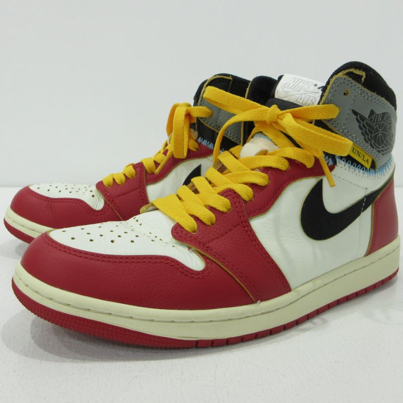 【三重本店】 中古 NIKE | ナイキ スニーカー Air Jordan 1 Retro High OG ×UNION エア ジョーダン 1 レトロ ハイ オージー ユニオン HV8563-600 レッド サイズ：26.5cm 【126】