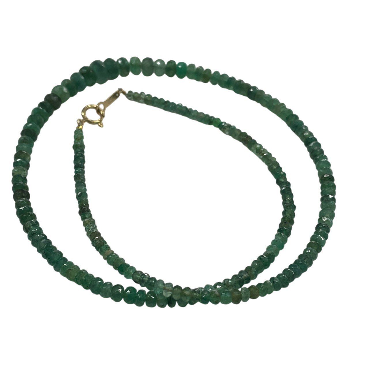 美品/エメラルド/ビーズ/K18/ネックレス/総重量8.8g/約40ct/レディース/RS2151 美品/エメラルド/ビーズ/K18/ネックレス/総重量8.8g/約40ct/レディース/RS2151
