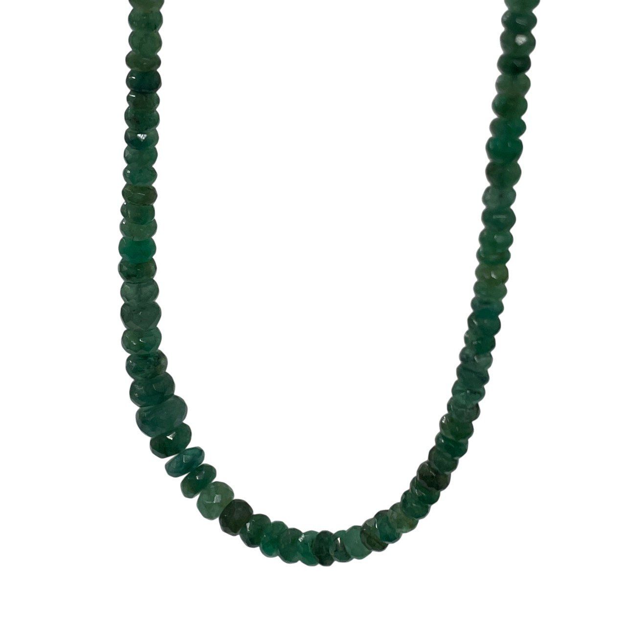 美品/エメラルド/ビーズ/K18/ネックレス/総重量8.8g/約40ct/レディース/RS2151 美品/エメラルド/ビーズ/K18/ネックレス/総重量8.8g/約40ct/レディース/RS2151