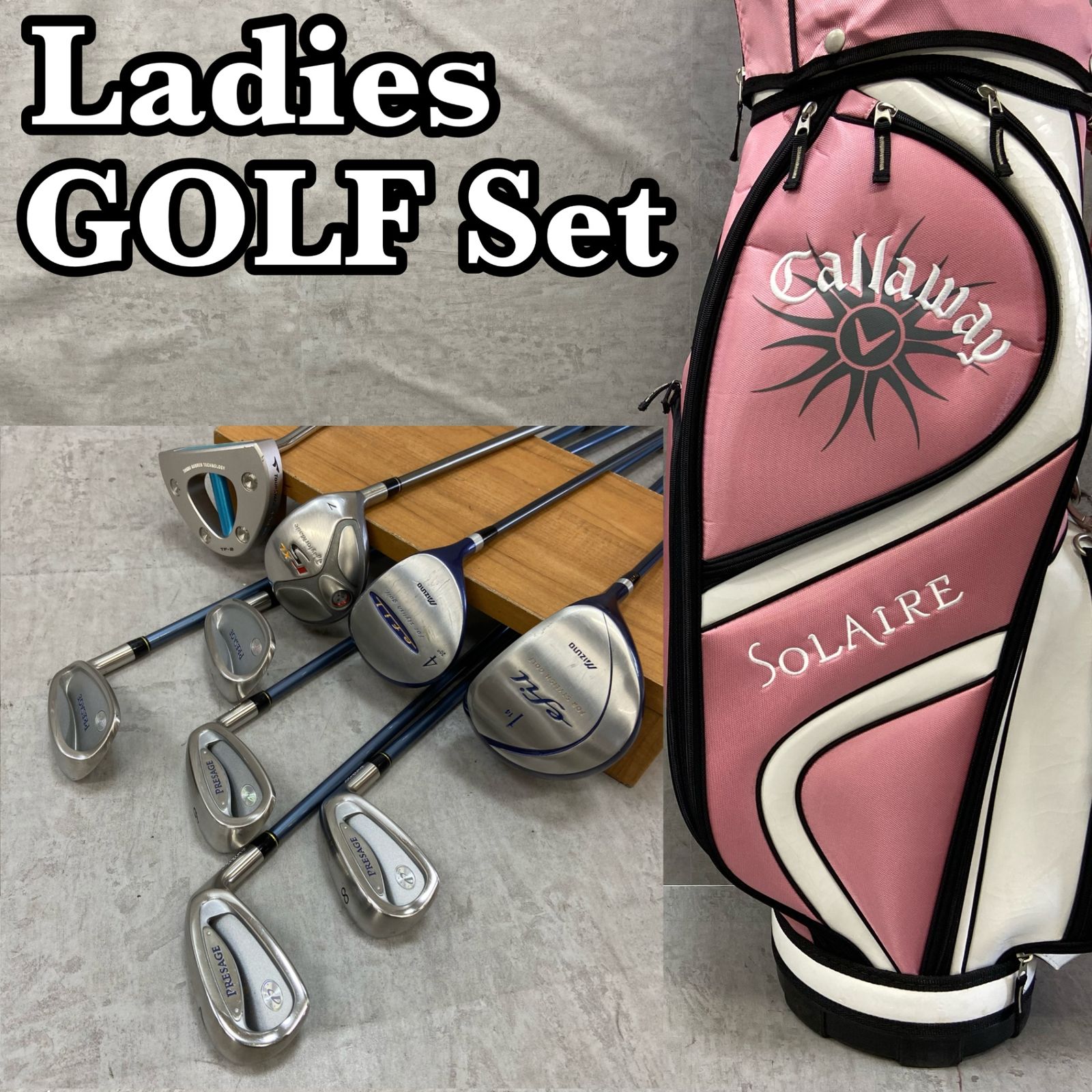 ミズノ テーラーメイド レディースゴルフ ゴルフクラブセット 9本 L 右利き用 カーボン MIZUNO TaylorMade 20,860円