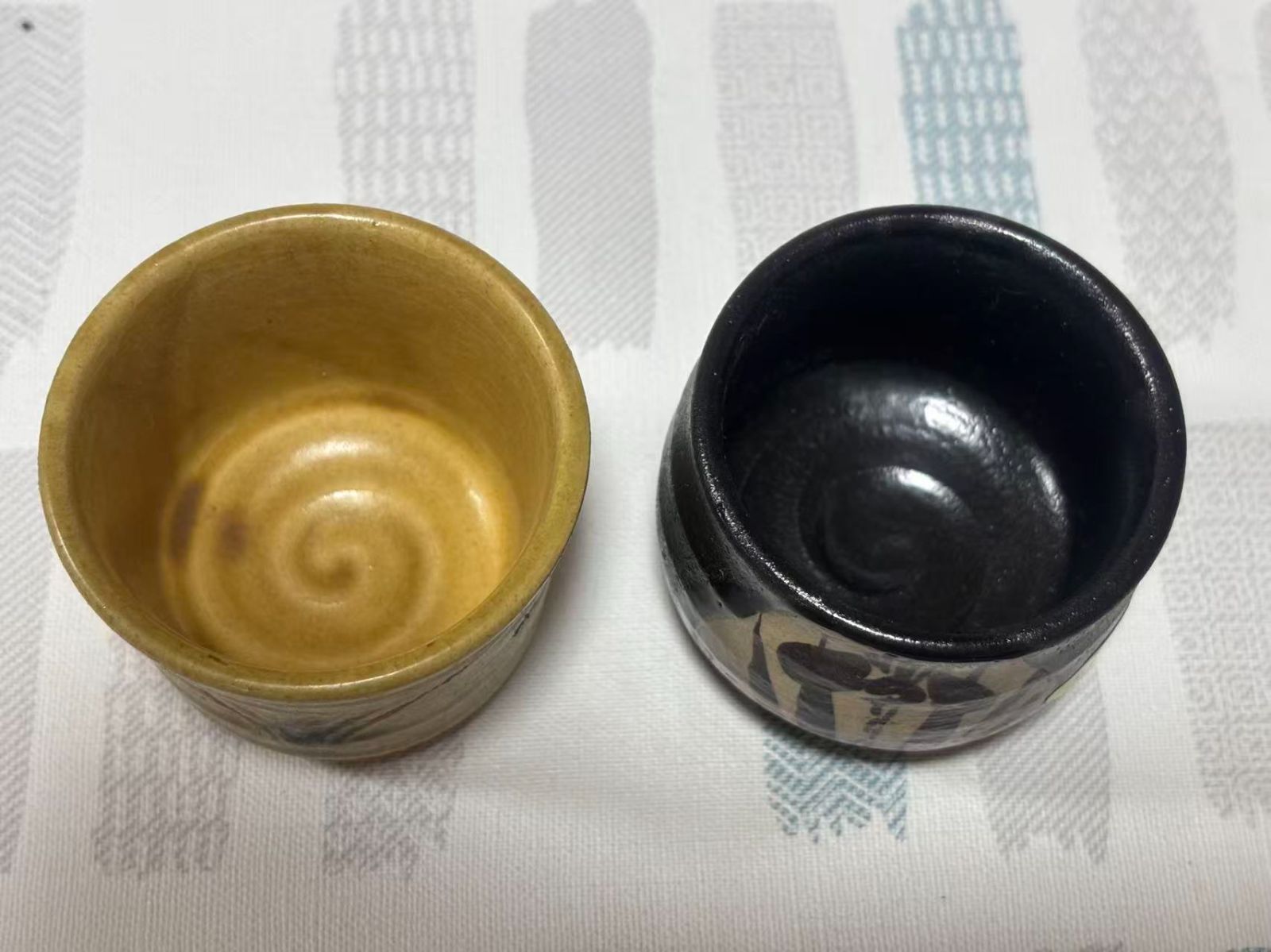 未使用 美濃焼 久庵作 湯呑み茶碗 10客セット 木箱入り 茶器 陶器