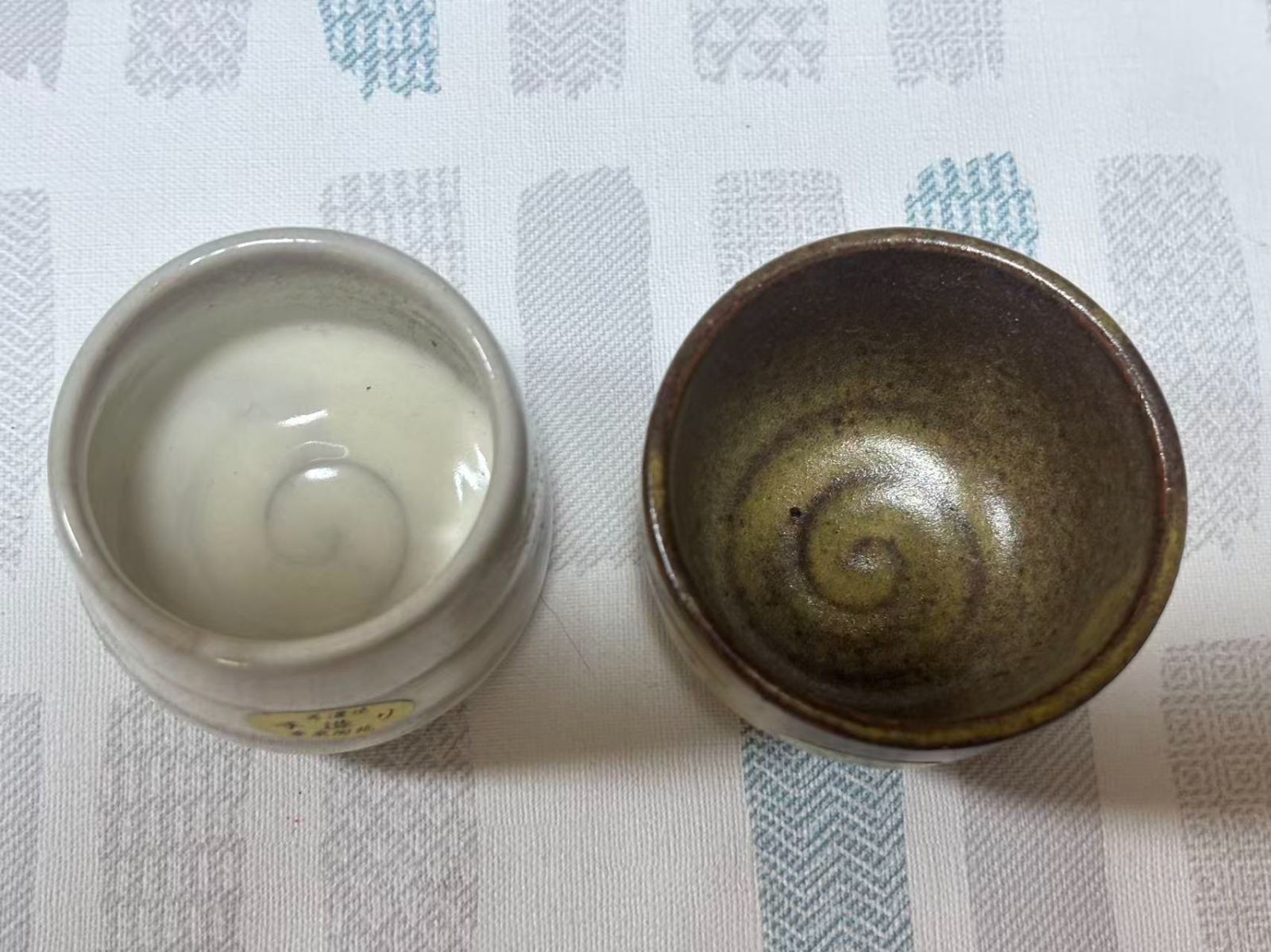 未使用 美濃焼 久庵作 湯呑み茶碗 10客セット 木箱入り 茶器 陶器