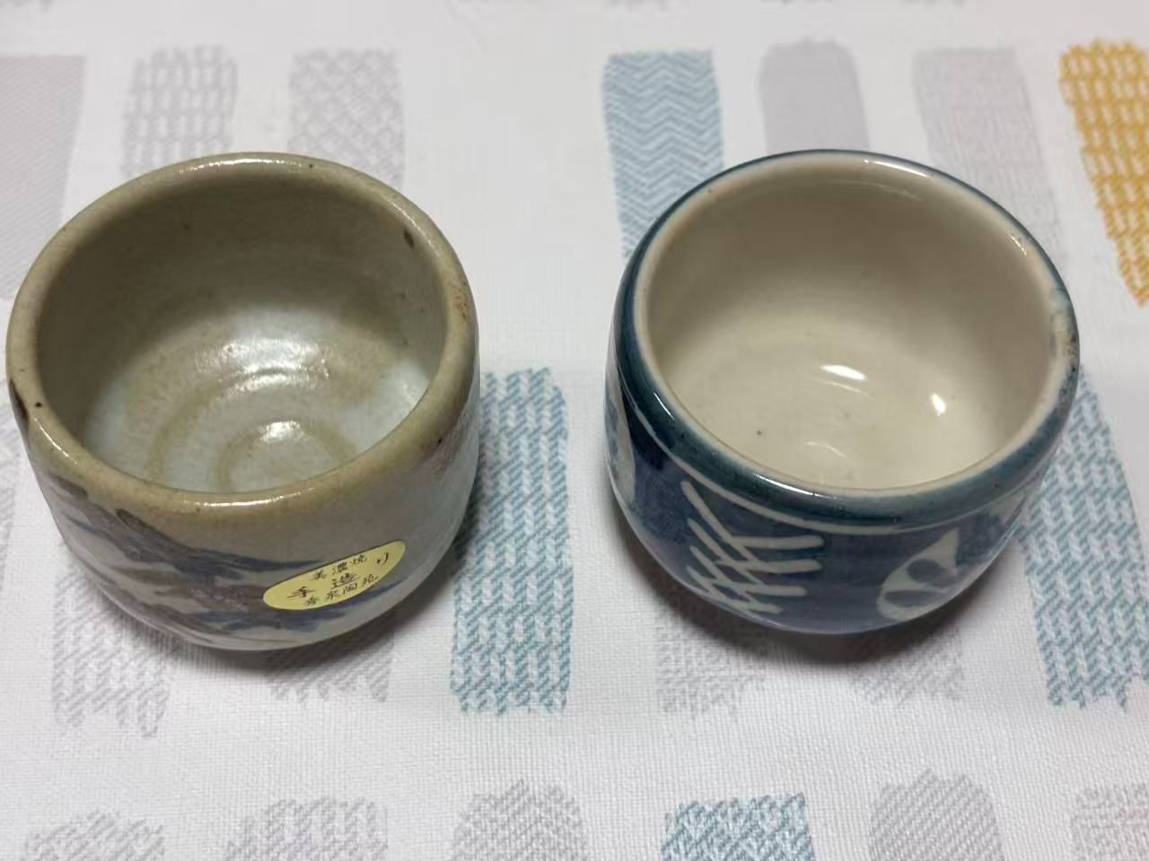 未使用 美濃焼 久庵作 湯呑み茶碗 10客セット 木箱入り 茶器 陶器