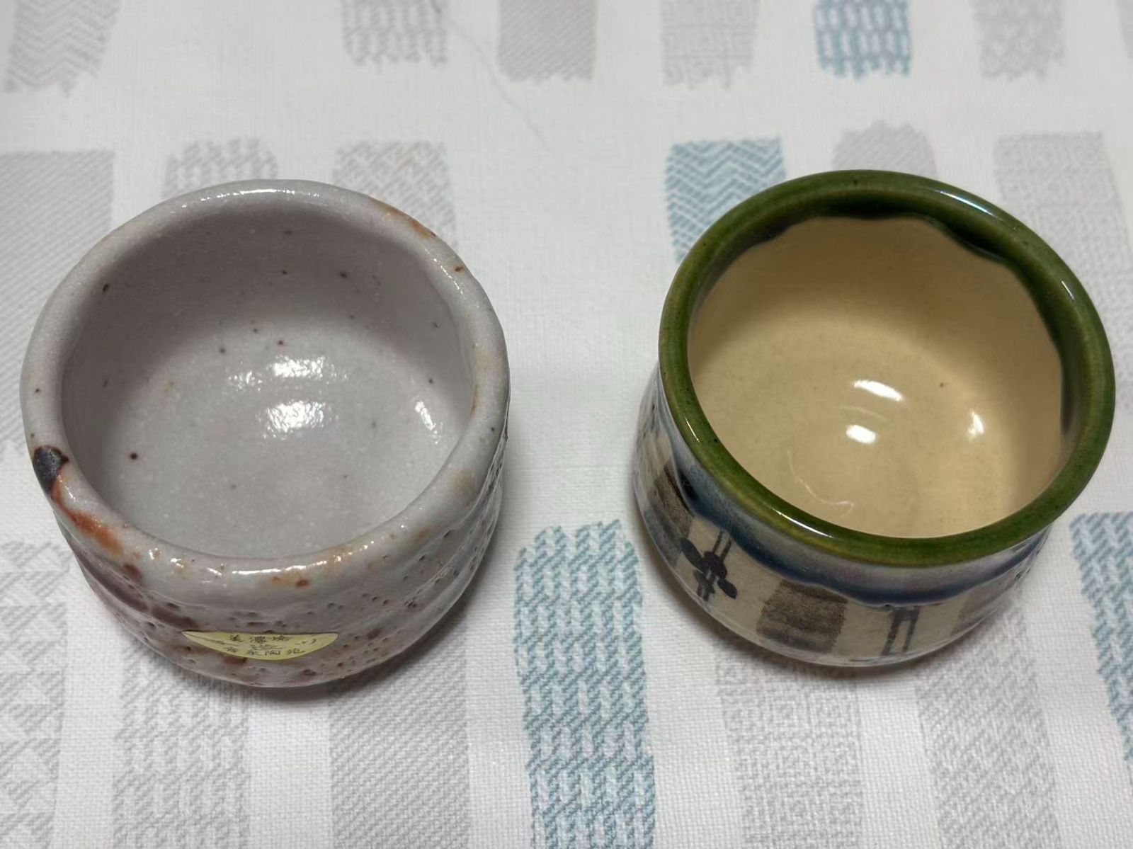 未使用 美濃焼 久庵作 湯呑み茶碗 10客セット 木箱入り 茶器 陶器
