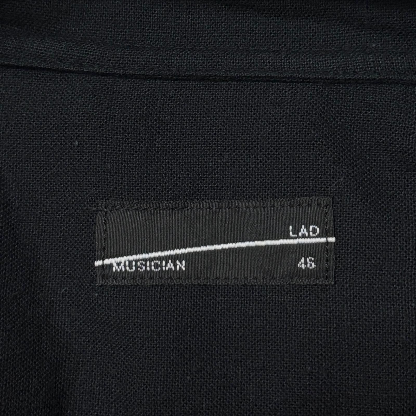 参考上代41800円 LAD MUSICIAN KHADI CALICO HOODED SHIRT フード