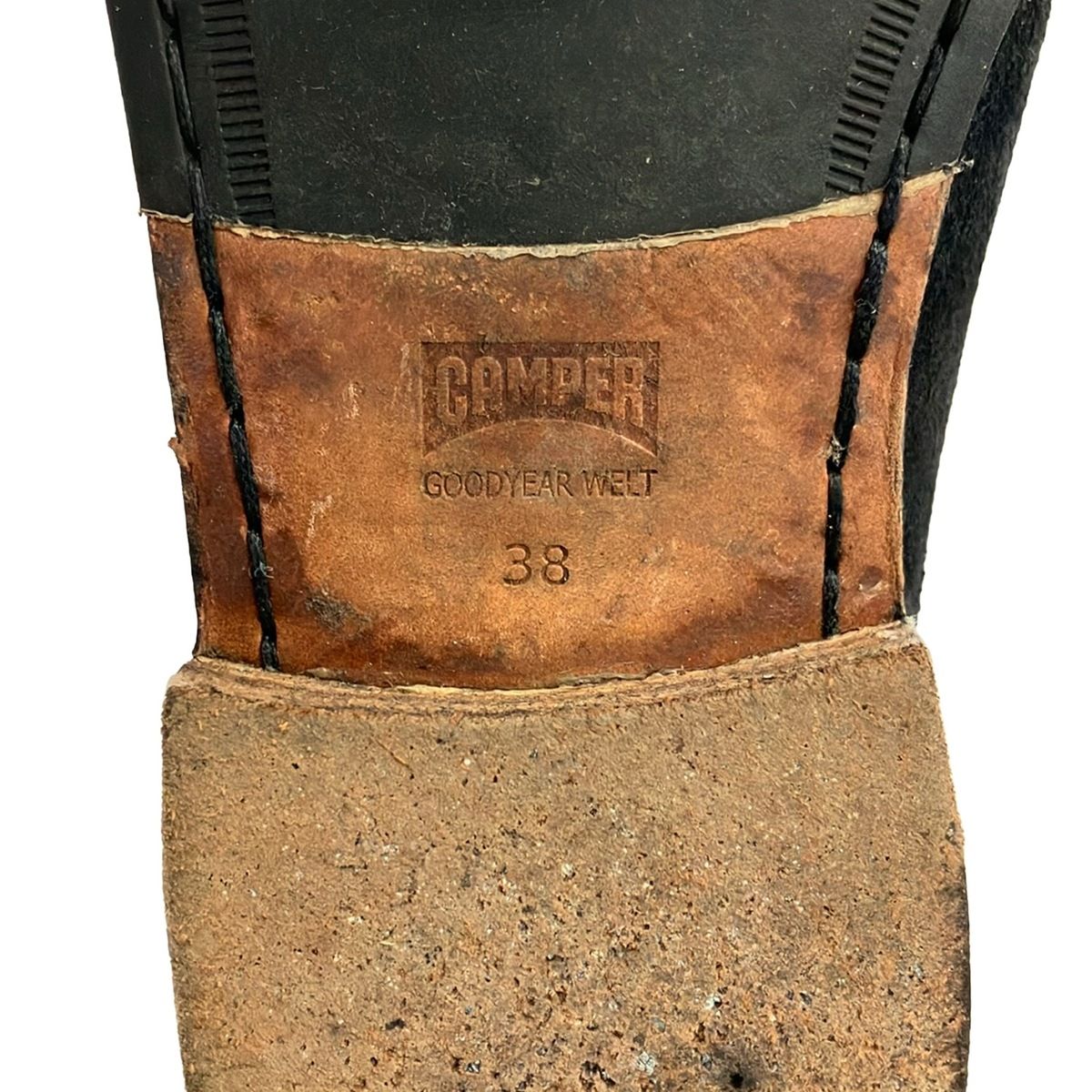 CAMPER(カンペール) ロングブーツ 38 レディース - 黒 アウトソール張
