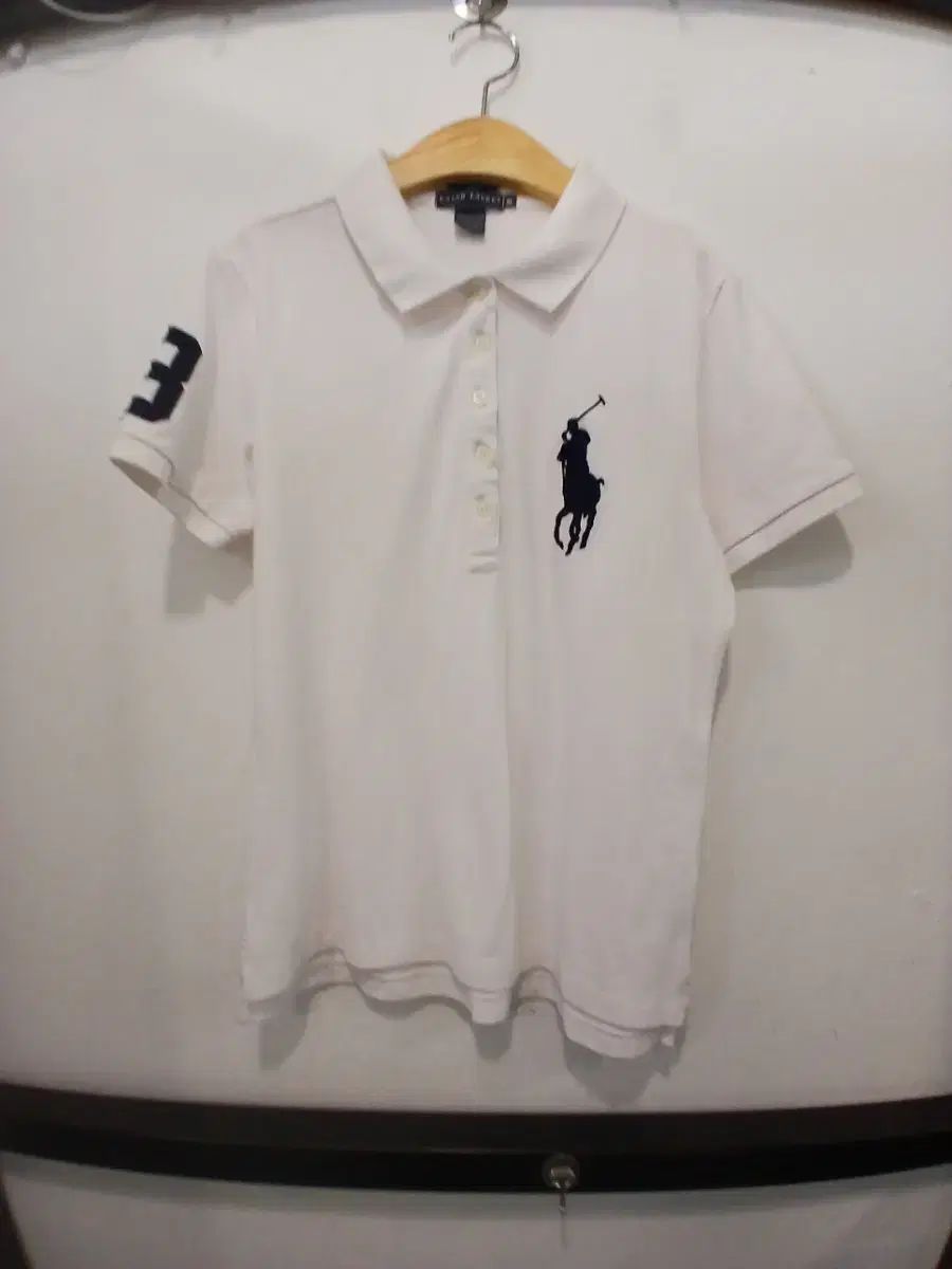 POLO RALPH LAUREN ポロラルフローレン ビックポニー 半袖 カラーTシャツ 白