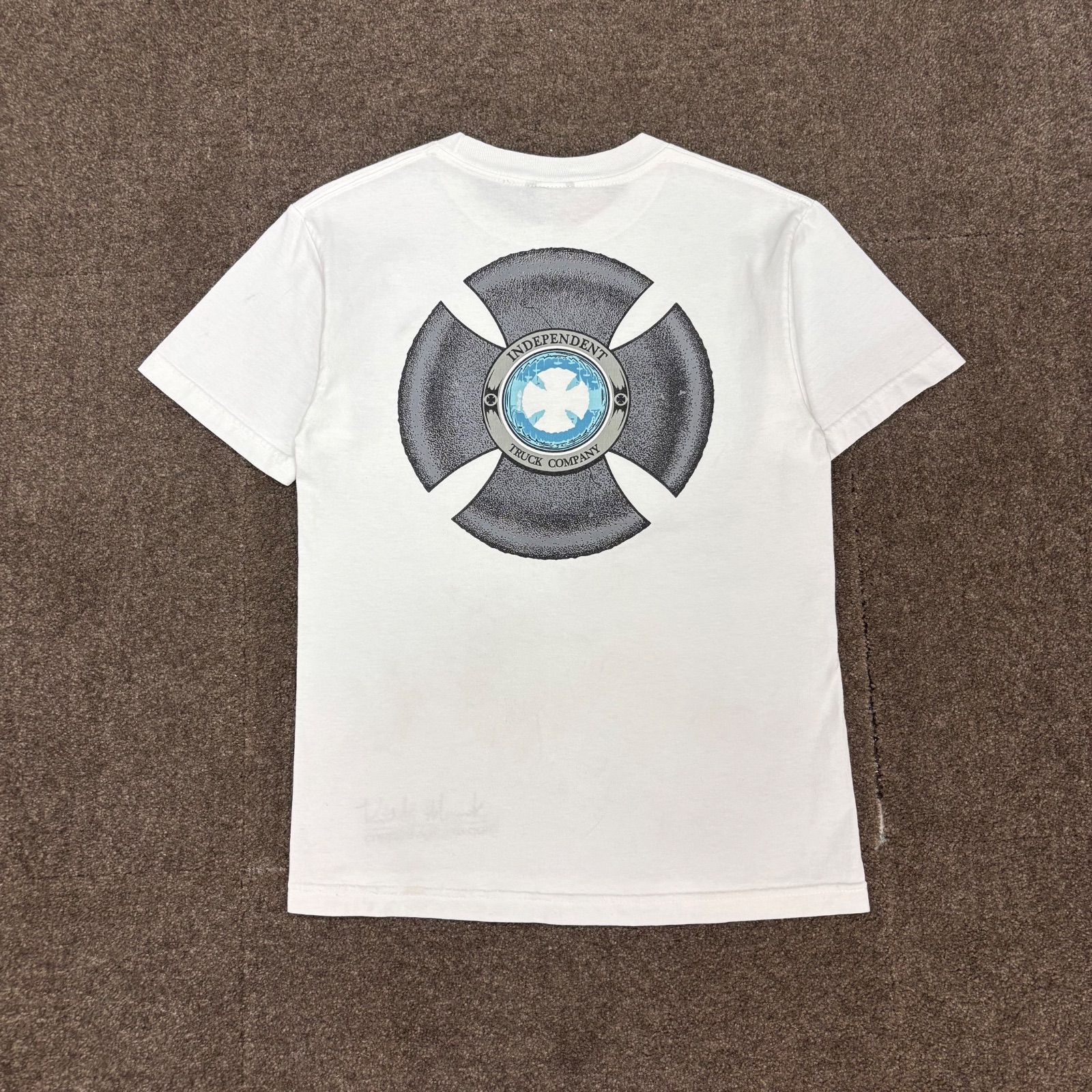 00s INDEPENDENT インディペンデント Tシャツ アイアンクロス OLD SKATE オールドスケート 古着
