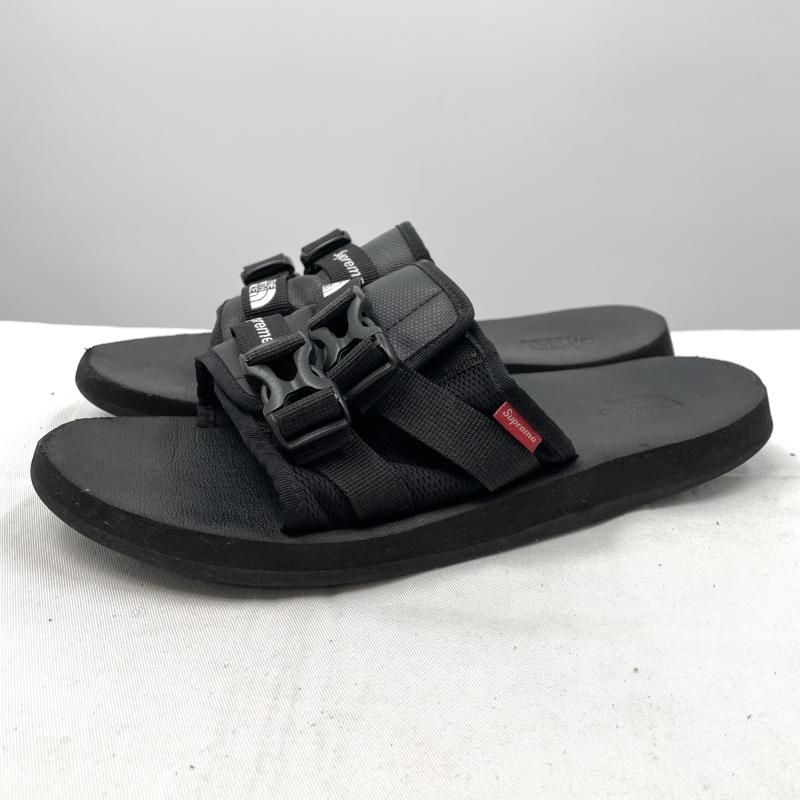 【中古】Supreme × THE NORTH FACE Trekking Sandal 28cm ブラック NF0A7W6N サンダル シュプリーム×ザノースフェイス[17]