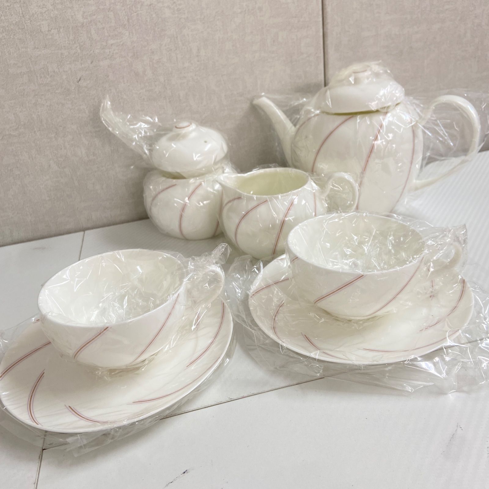 未使用】ノリタケ シフォン ティーセット ボーンチャイナ 豪華フル