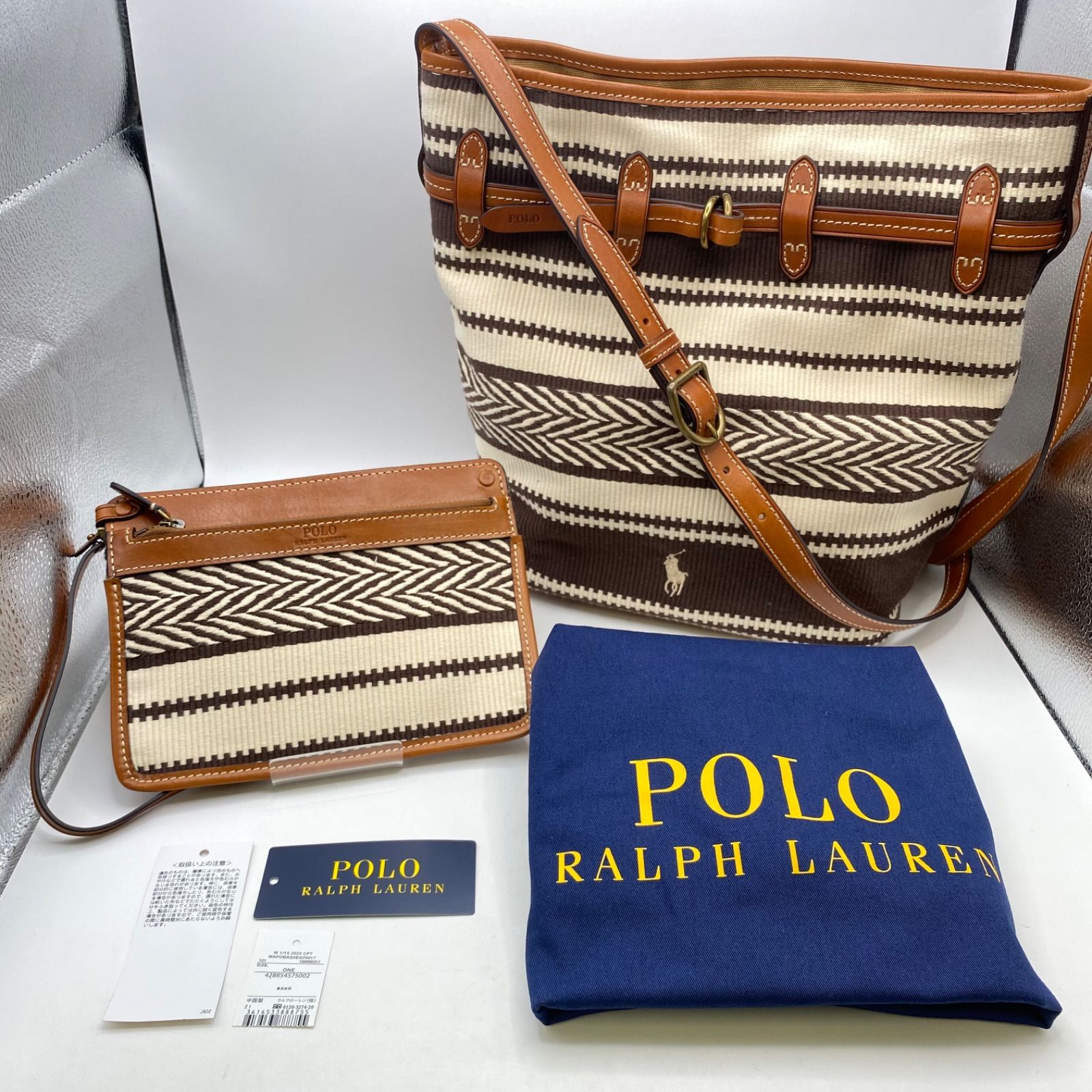 R POLO RALPH LAUREN ポロラルフローレン ストライプド ミディアム