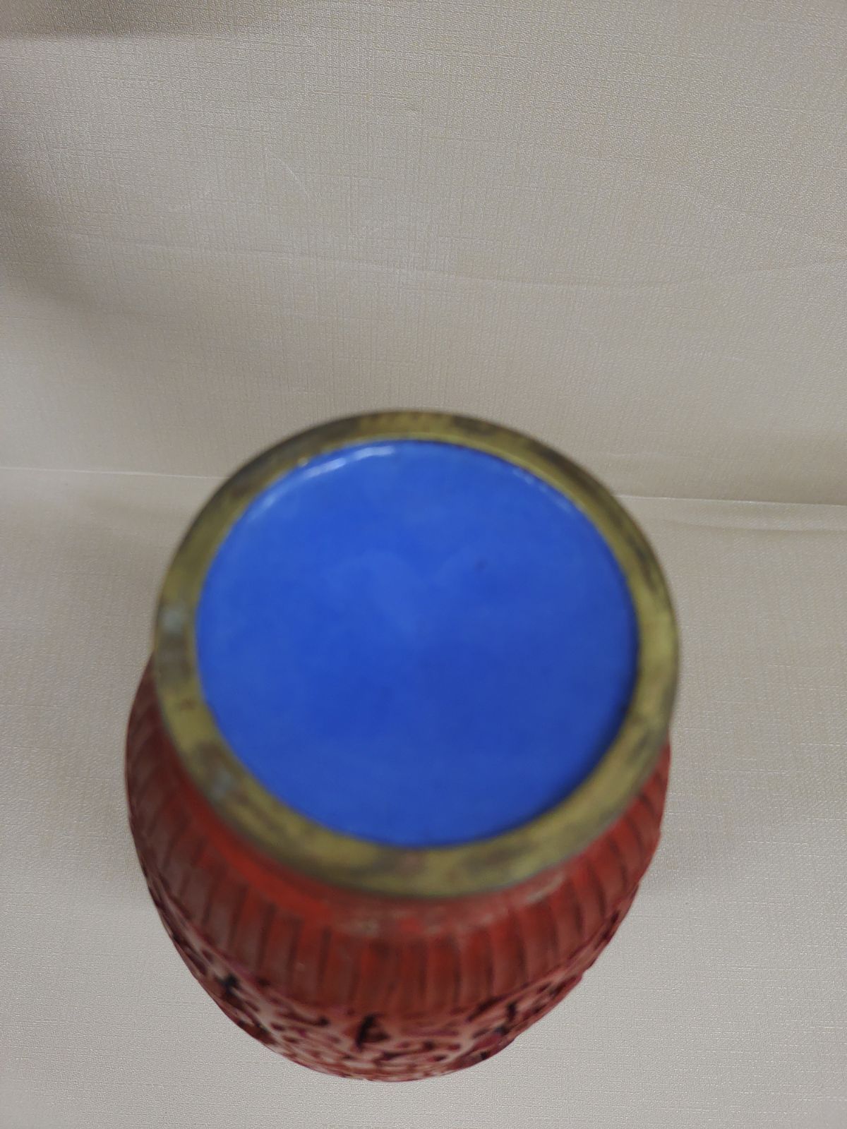 中国　古七宝　剔紅　堆朱　花文瓶　U　R6247 堆朱花瓶』MCZ-05-1A_20260715_kg_M1549 - メルカリ