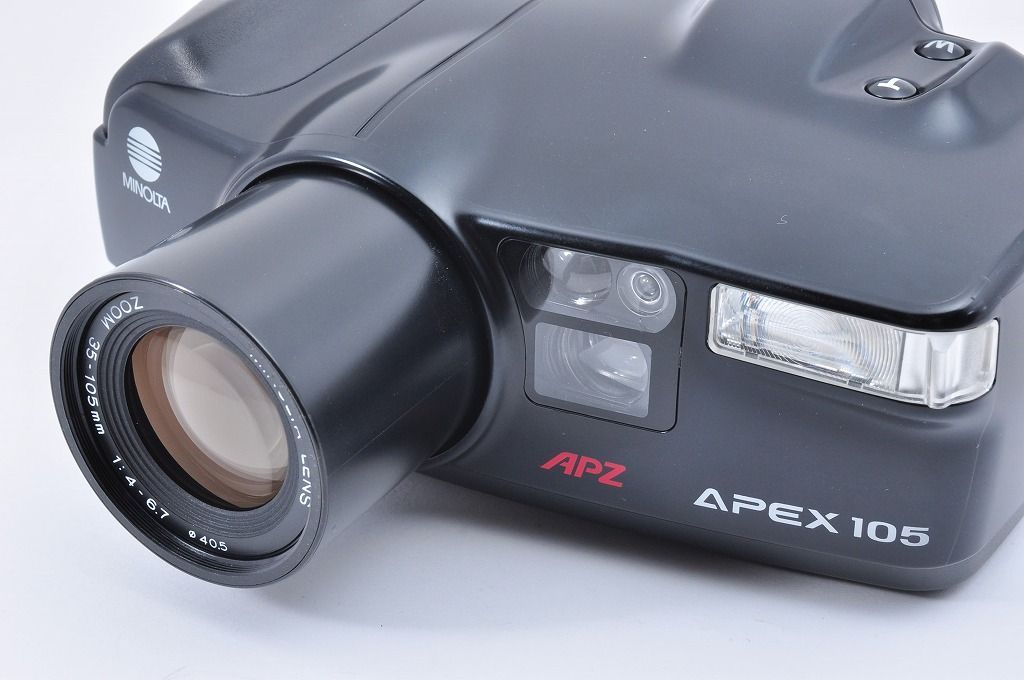 【動作確認済み】MINOLTA APEX 105 ケース付き フィルムカメラ 2ヶ月保証付き】MINOLTA APEX 105 コンパクトフィルムカメラ 動作品 美