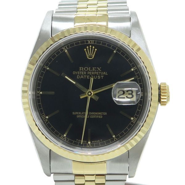 ロレックス デイトジャスト 36mm 16233 メンズ 腕時計【Aランク】【中古】