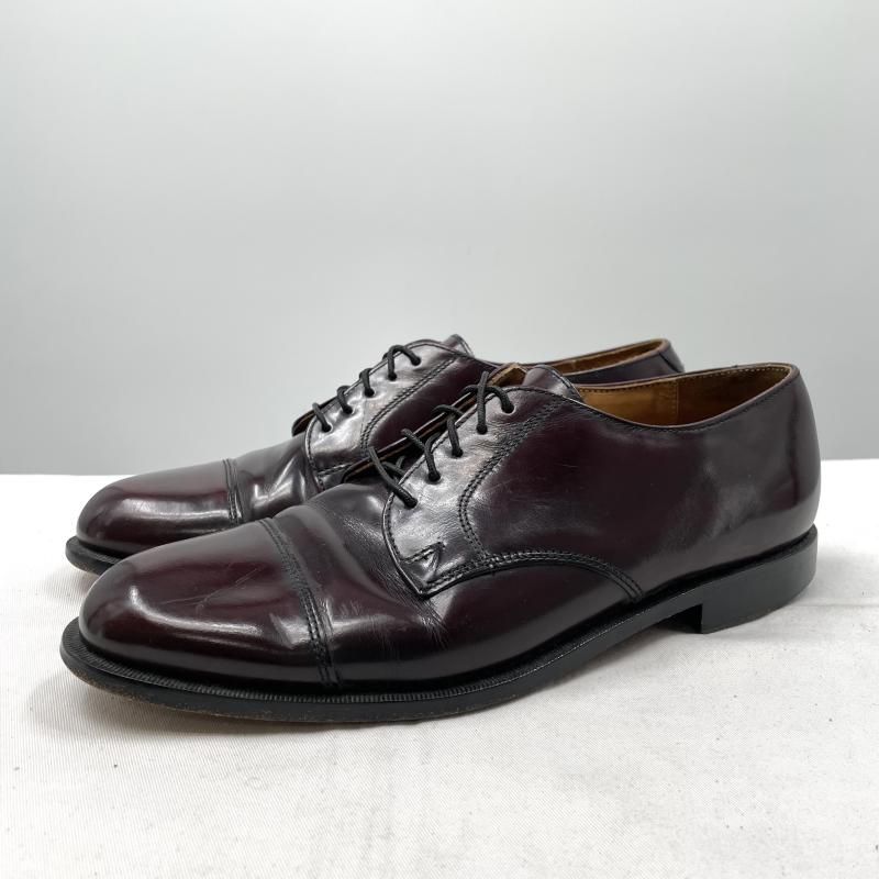【中古】COLE HAAN ストレートチップ ビジネスシューズ 8001 バーガンディ 27cm コールハーン[17]