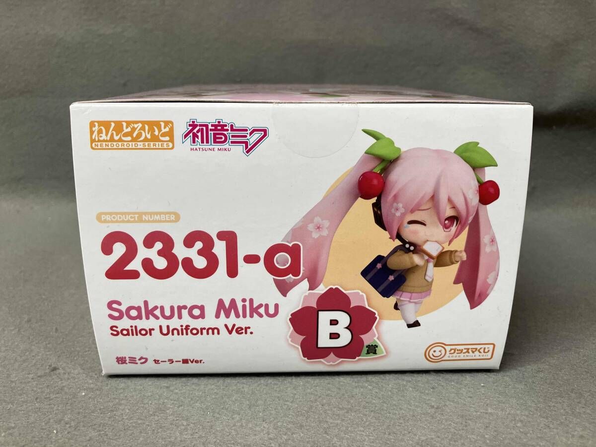 未開封】B賞 ねんどろいど 2331ｰa 初音ミク 桜ミク セｰラｰ服Ver