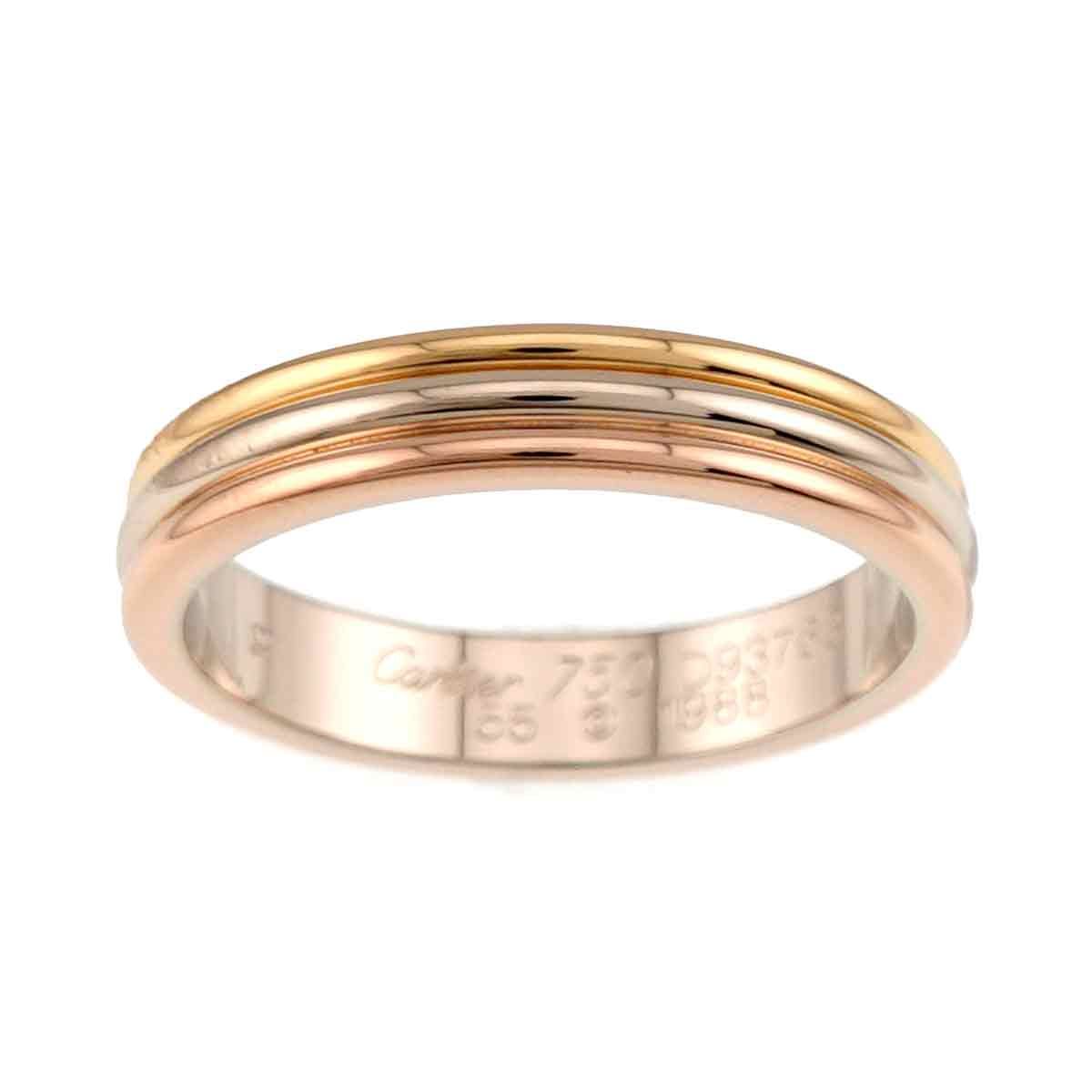 カルティエ Cartier ヴァンドーム #55 リング K18 YG WG PG スリー