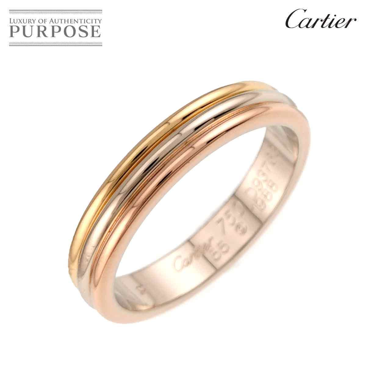 カルティエ Cartier ヴァンドーム #55 リング K18 YG WG PG スリー