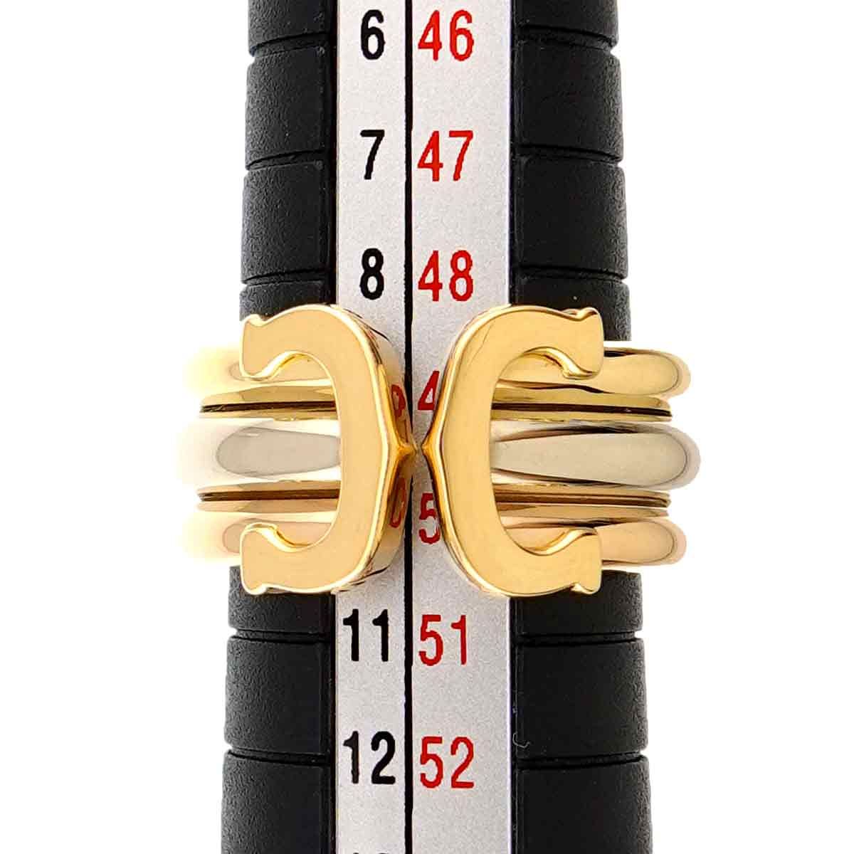 カルティエ Cartier C2 #50 リング K18 YG WG PG スリーカラー スリー
