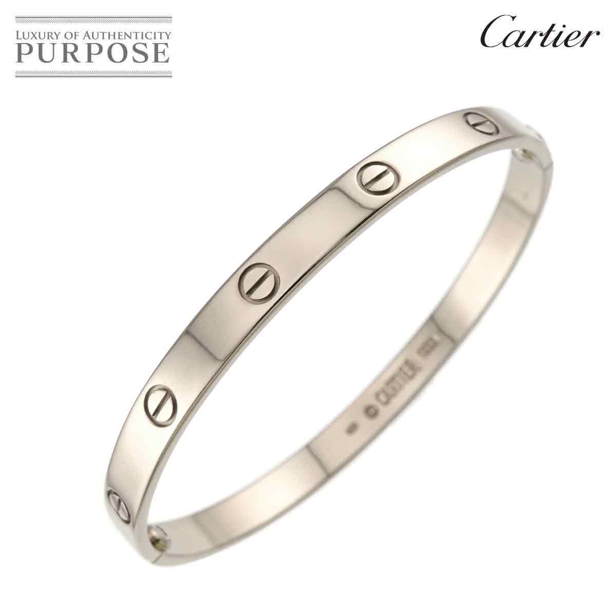 カルティエ Cartier ラブ ブレス #20 K18 WG ホワイトゴールド 750 ブレスレット バングル Love Bracelet 90329832