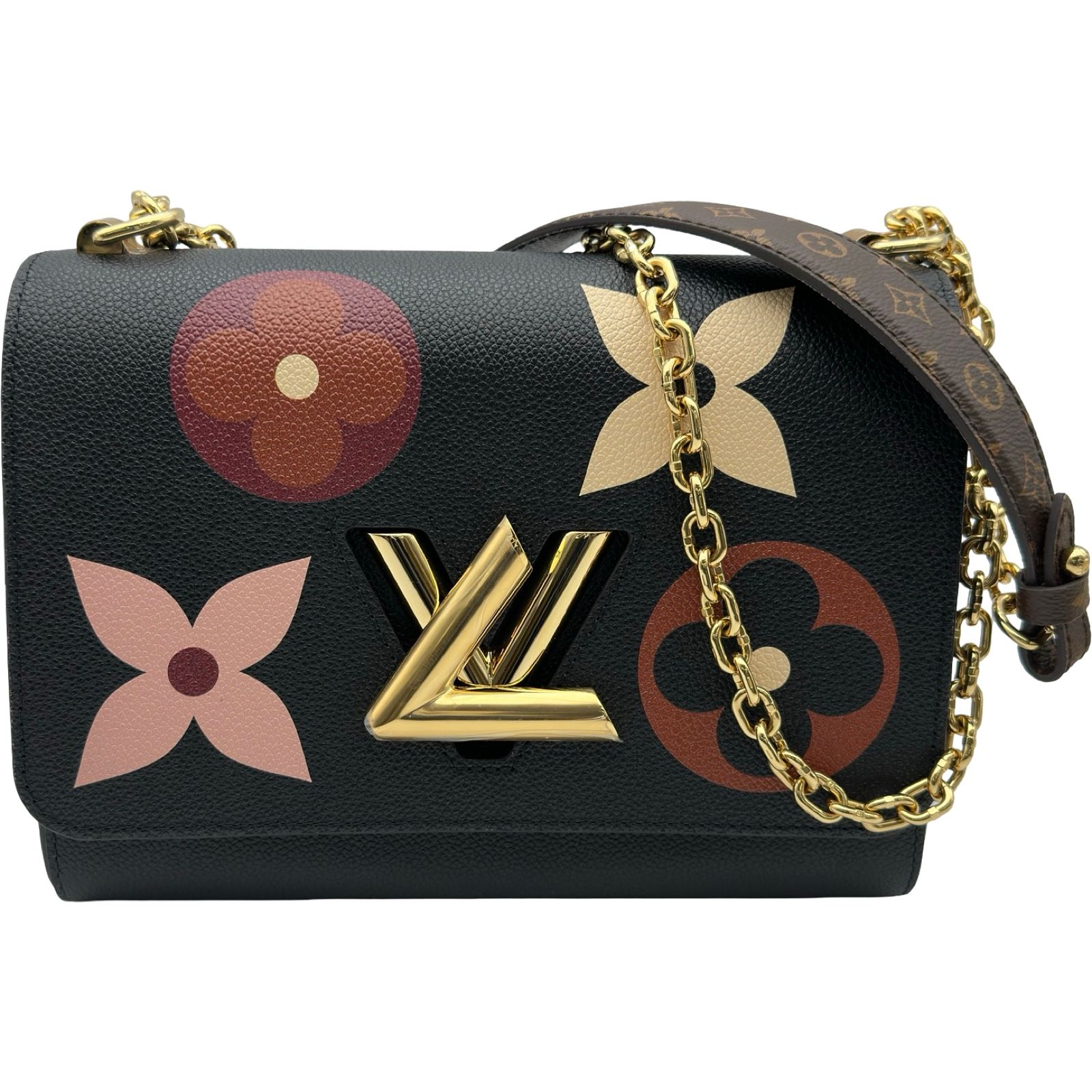 ルイ・ヴィトン LOUIS VUITTON ツイストMM M57057 ブラウン レザー レディース ショルダーバッグ